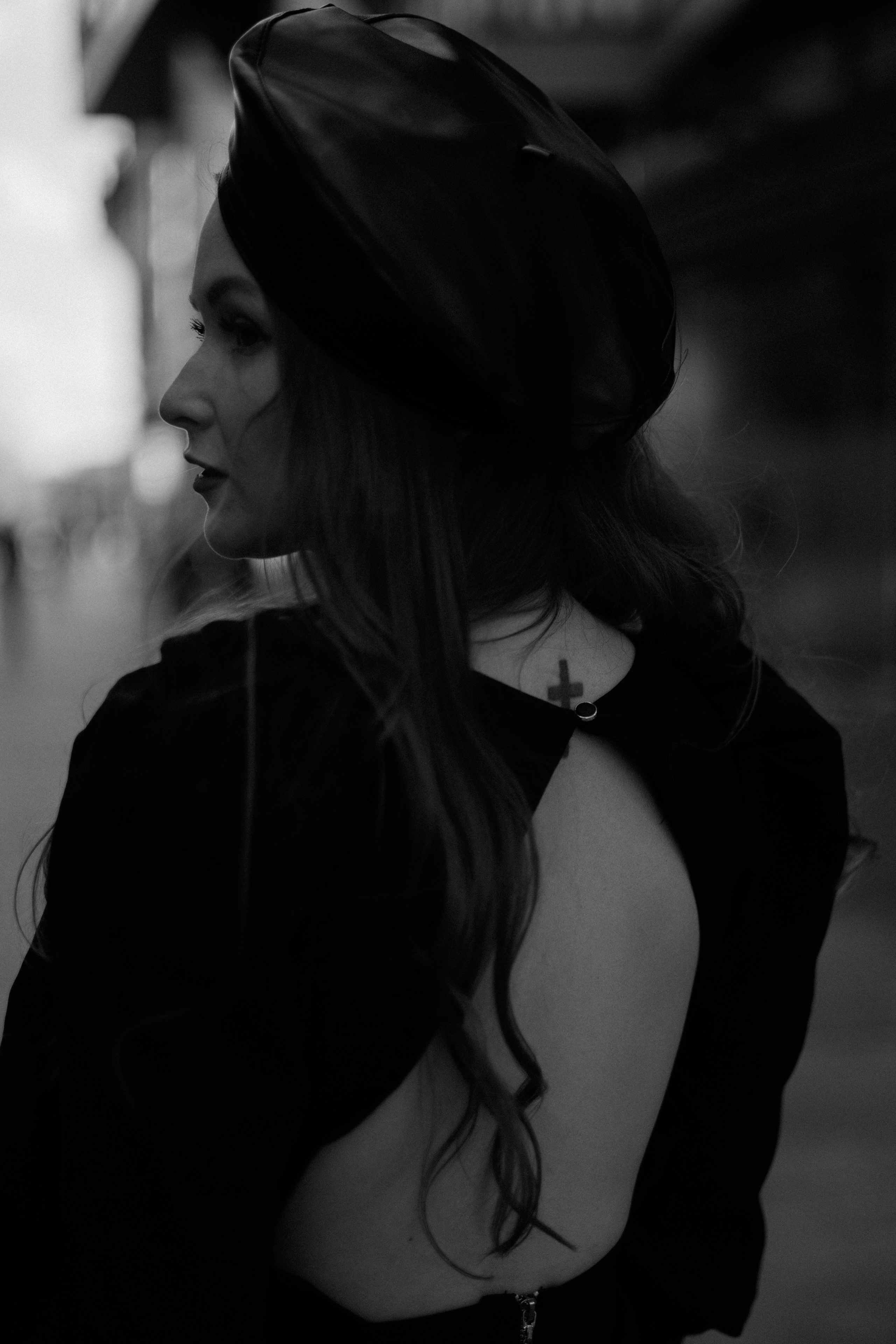 Monochrome Elegance. Black & White City Portraits | Timeless, Strong.Cinematic. Kristina Kozheltsova- Soulful Portrait&Lifestyle&Love Story Photographer in Leipzig, Germany