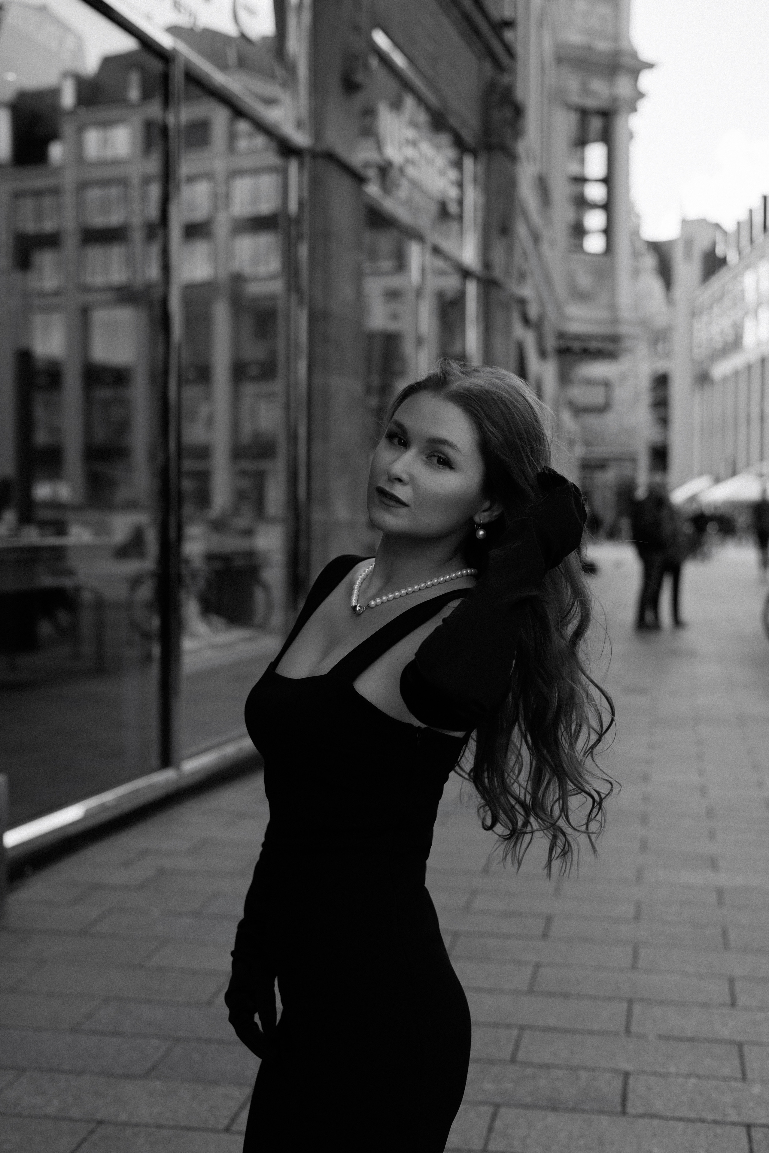 Monochrome Elegance. Black & White City Portraits | Timeless, Strong.Cinematic. Kristina Kozheltsova- Soulful Portrait&Lifestyle&Love Story Photographer in Leipzig, Germany