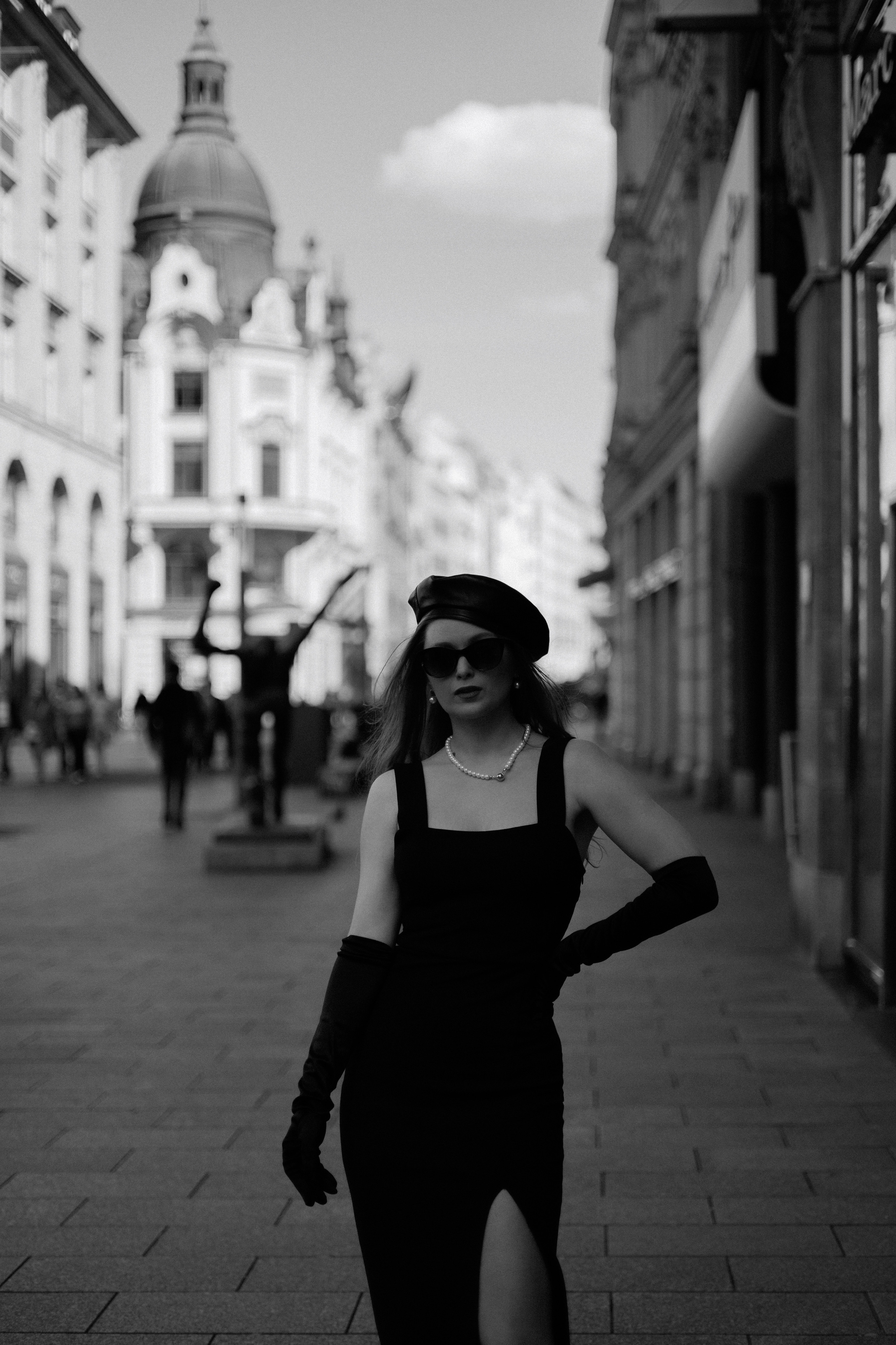 Monochrome Elegance. Black & White City Portraits | Timeless, Strong.Cinematic. Kristina Kozheltsova- Soulful Portrait&Lifestyle&Love Story Photographer in Leipzig, Germany