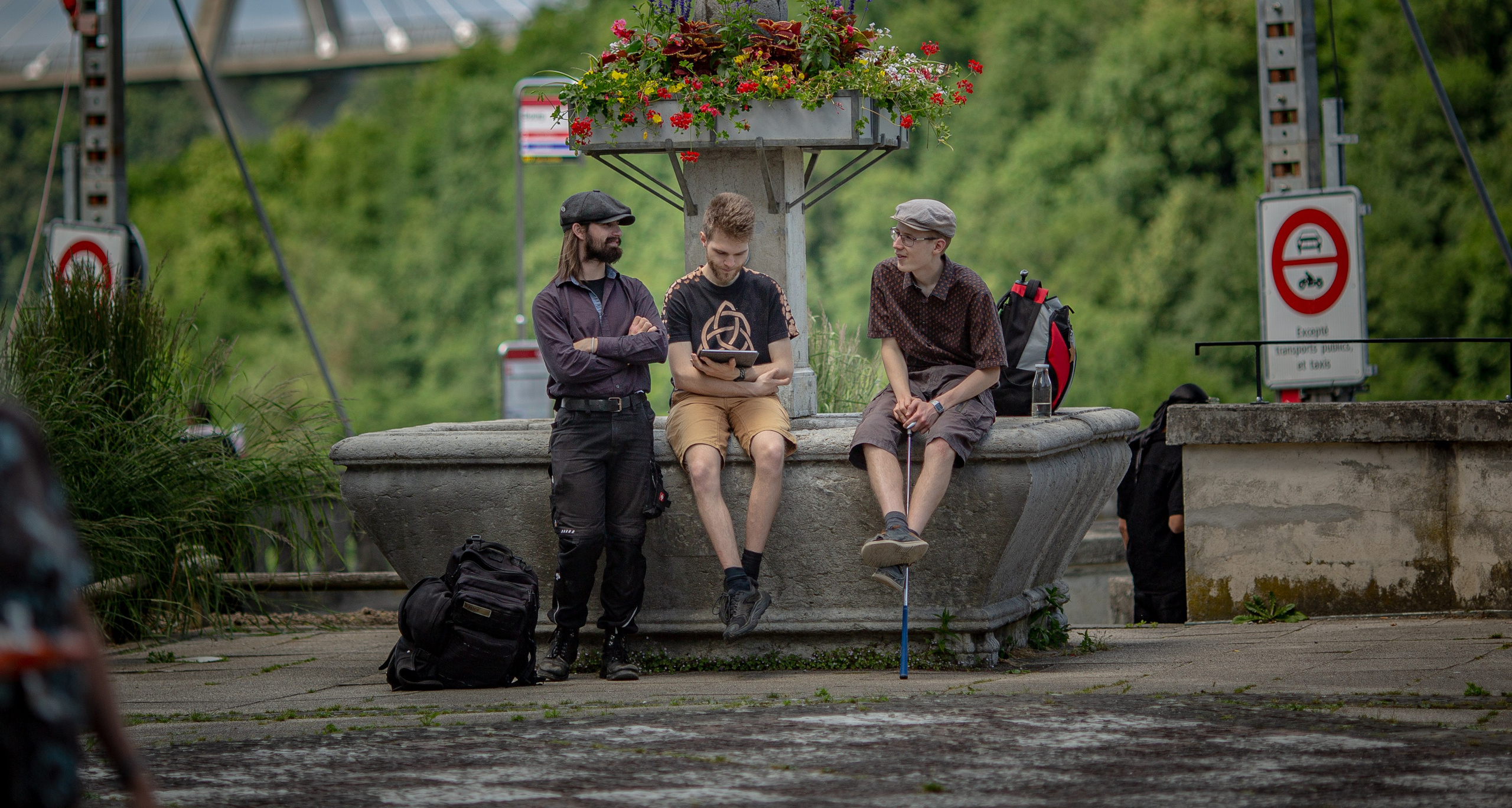 Esperantista golfumado tra Fribourg. Portret photographer in Switzerland Artur Magpie