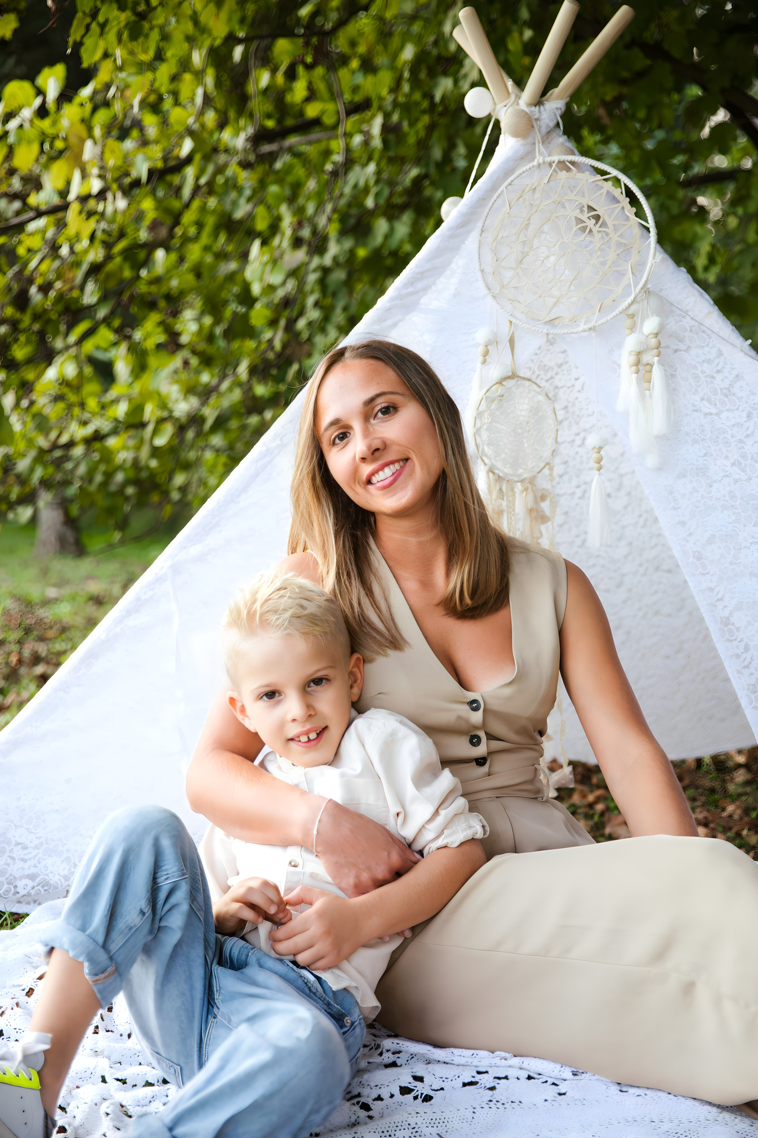 Maggie e la sua bellissima famiglia. Luci e Capricci Photography