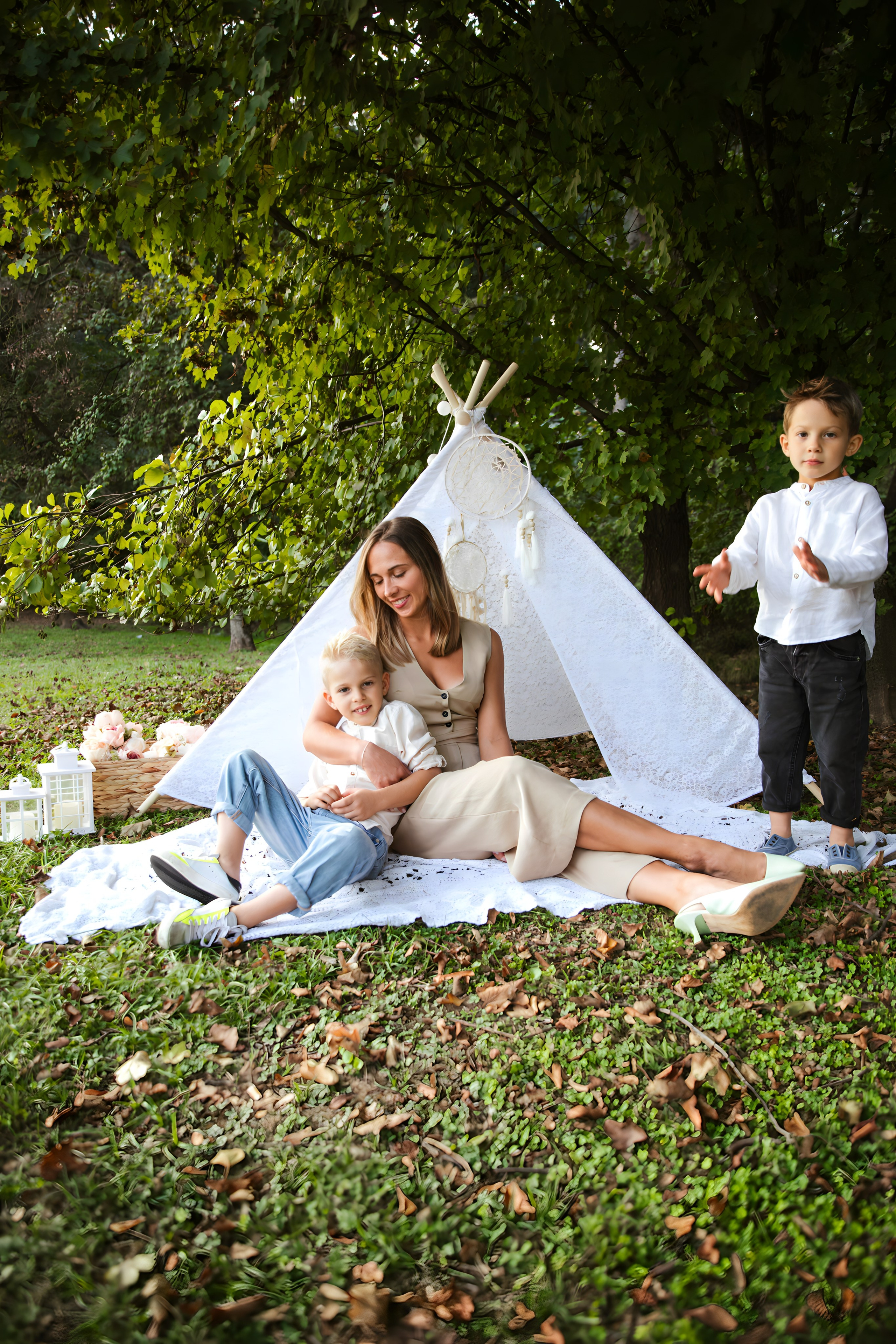Maggie e la sua bellissima famiglia. Luci e Capricci Photography