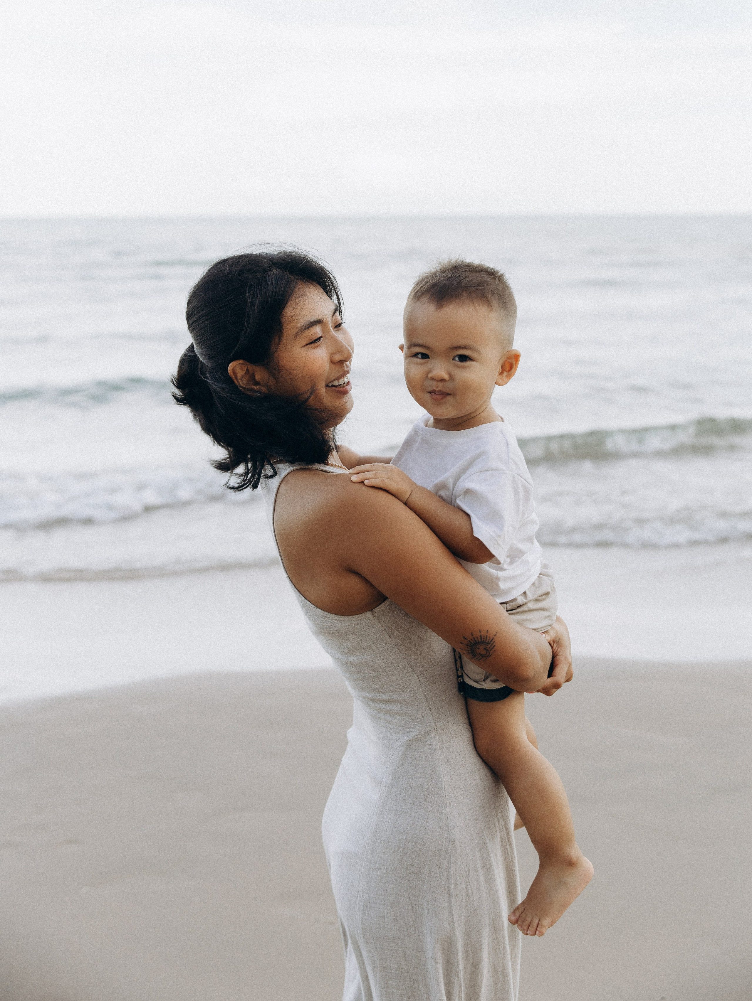 At the beach. Family and wedding photographer in Bangkok, Thailand