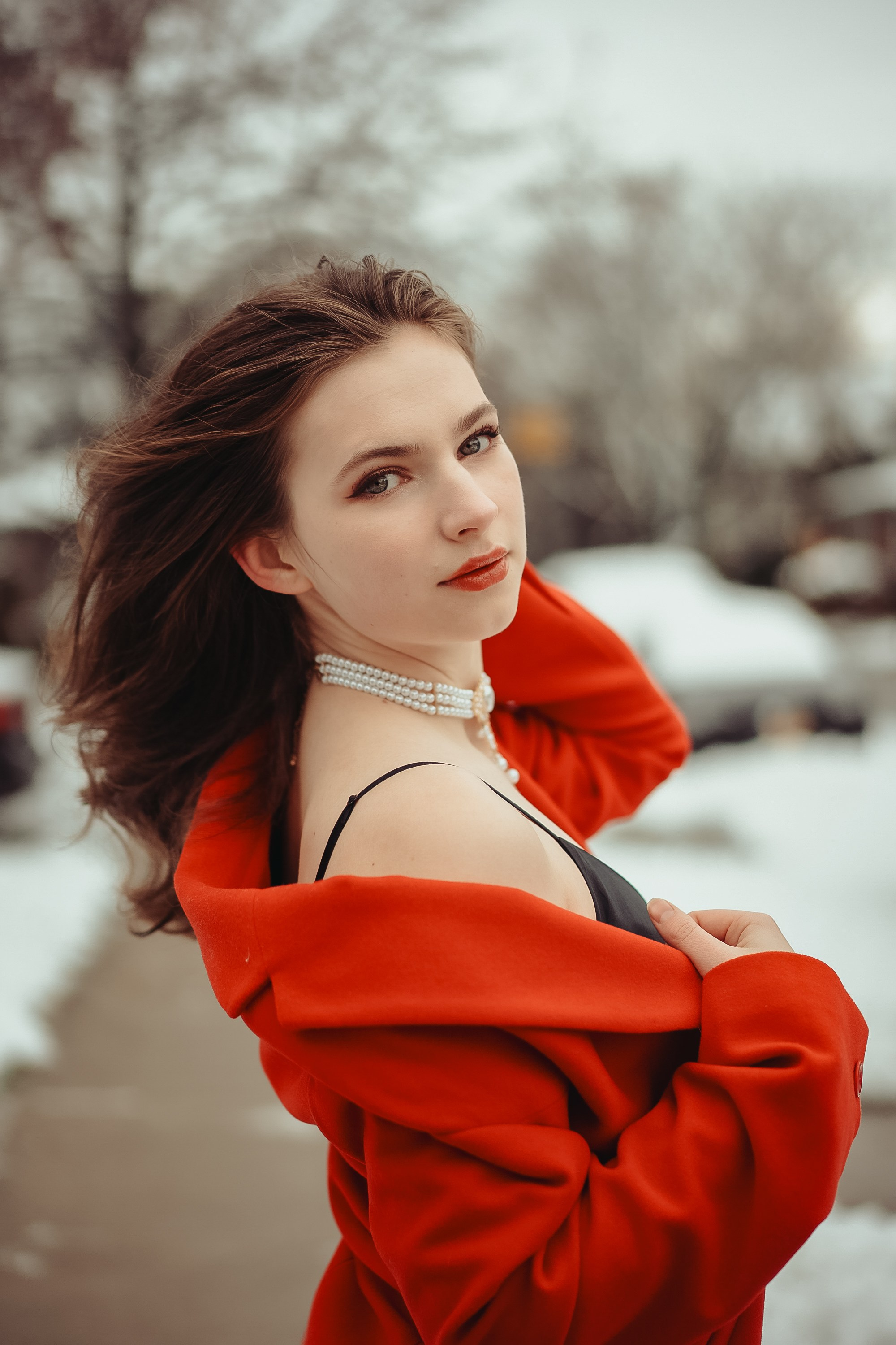 Photo shoot in noir style. Portrait and wedding photographer in New York