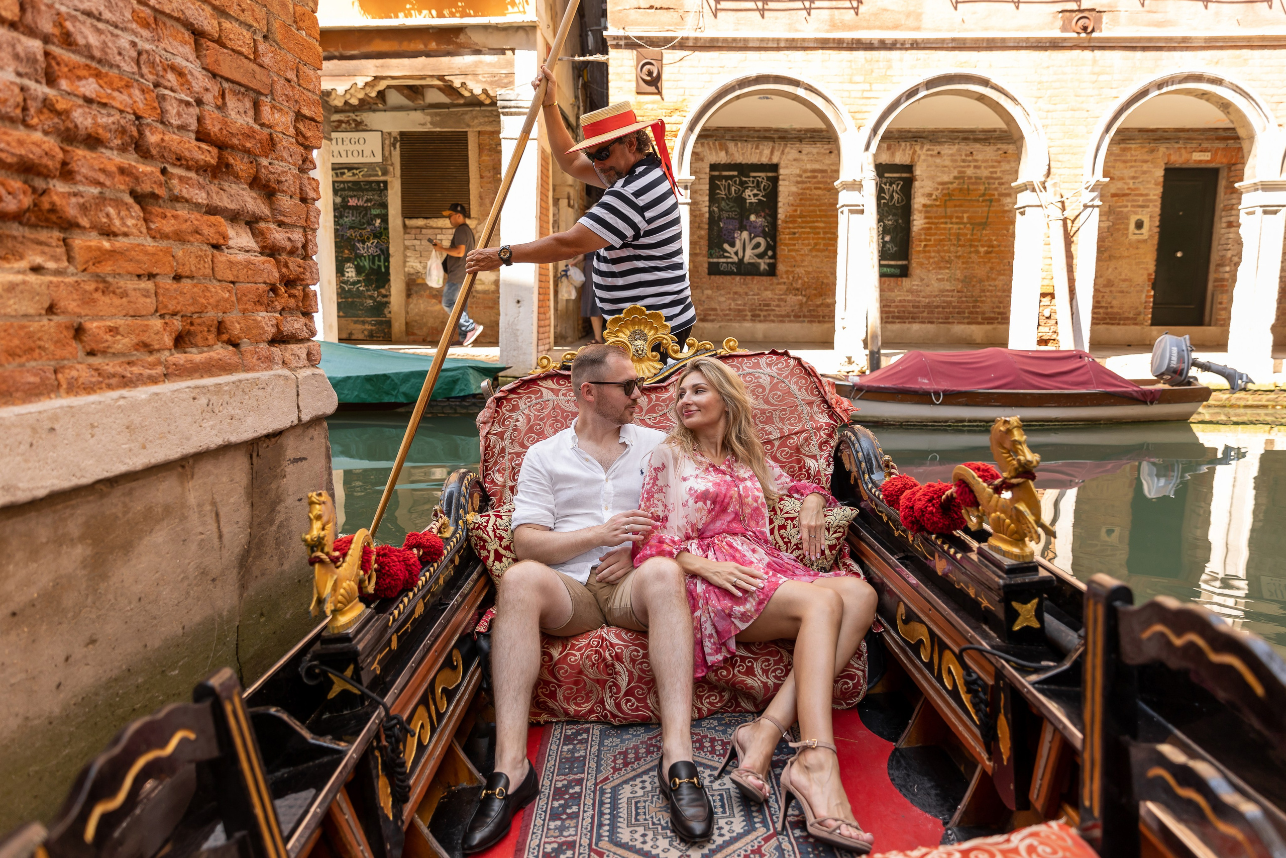 Hot summer day in Venice with Sergey and Maria