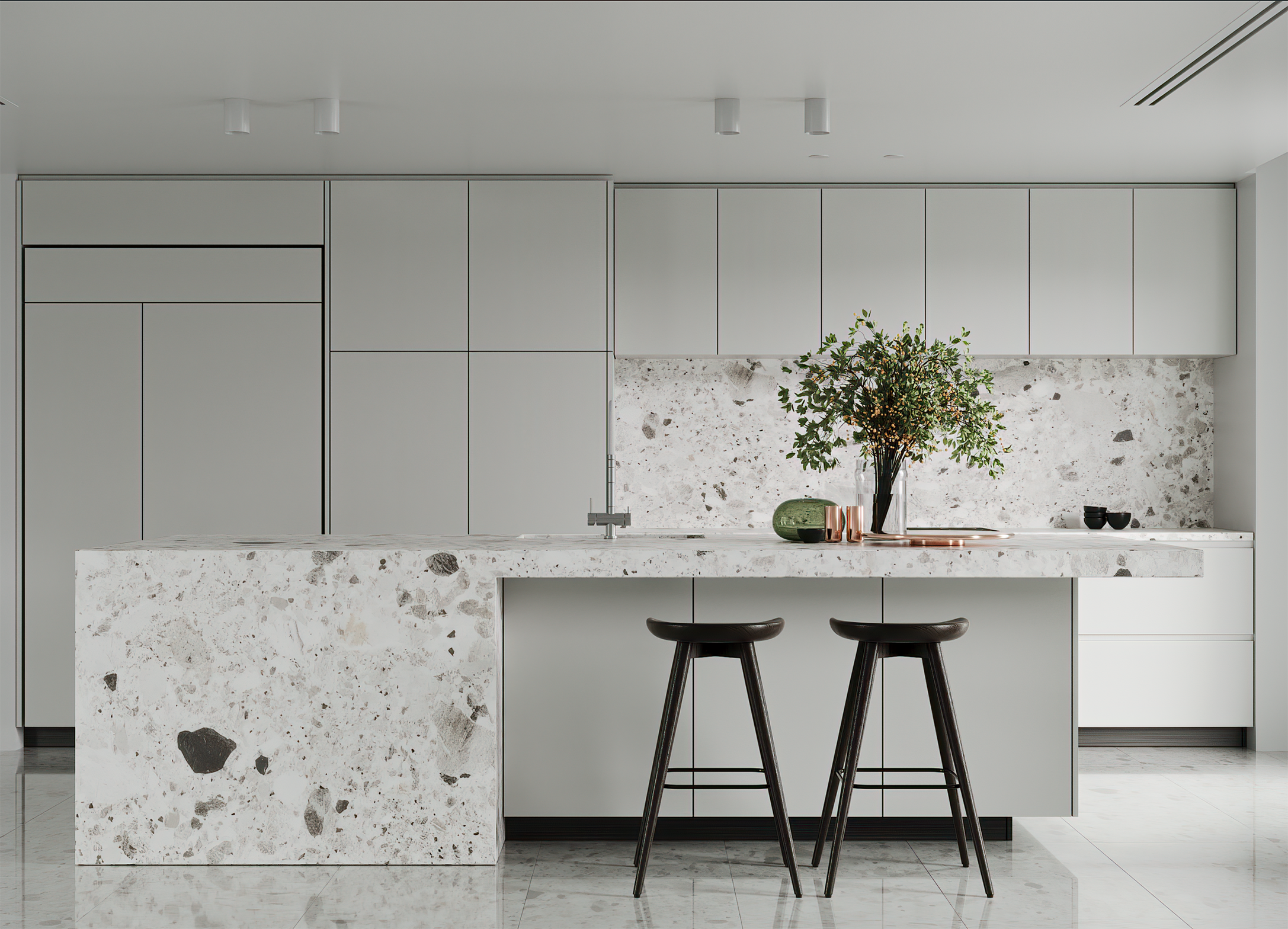 White Kitchen. Aslantashu