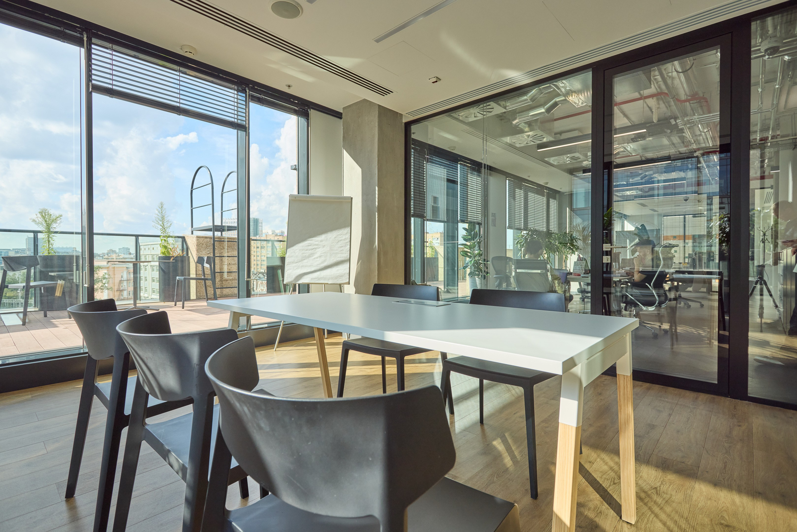 Modern style office meeting room interior - photographer Andrey Dunin