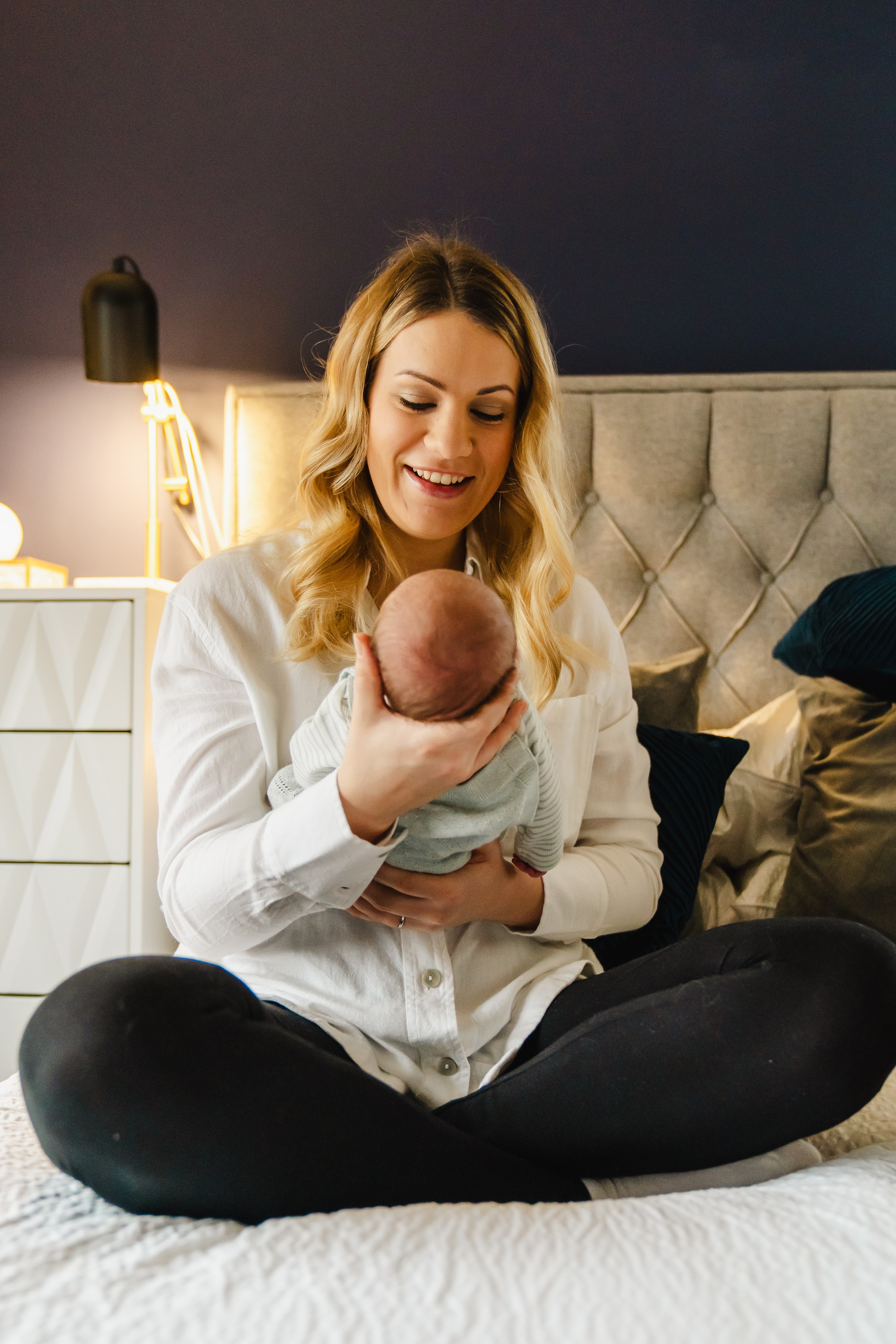 Newborn in-home photo session. Newcastle Upon Tyne Photographer Yana Balatskaya