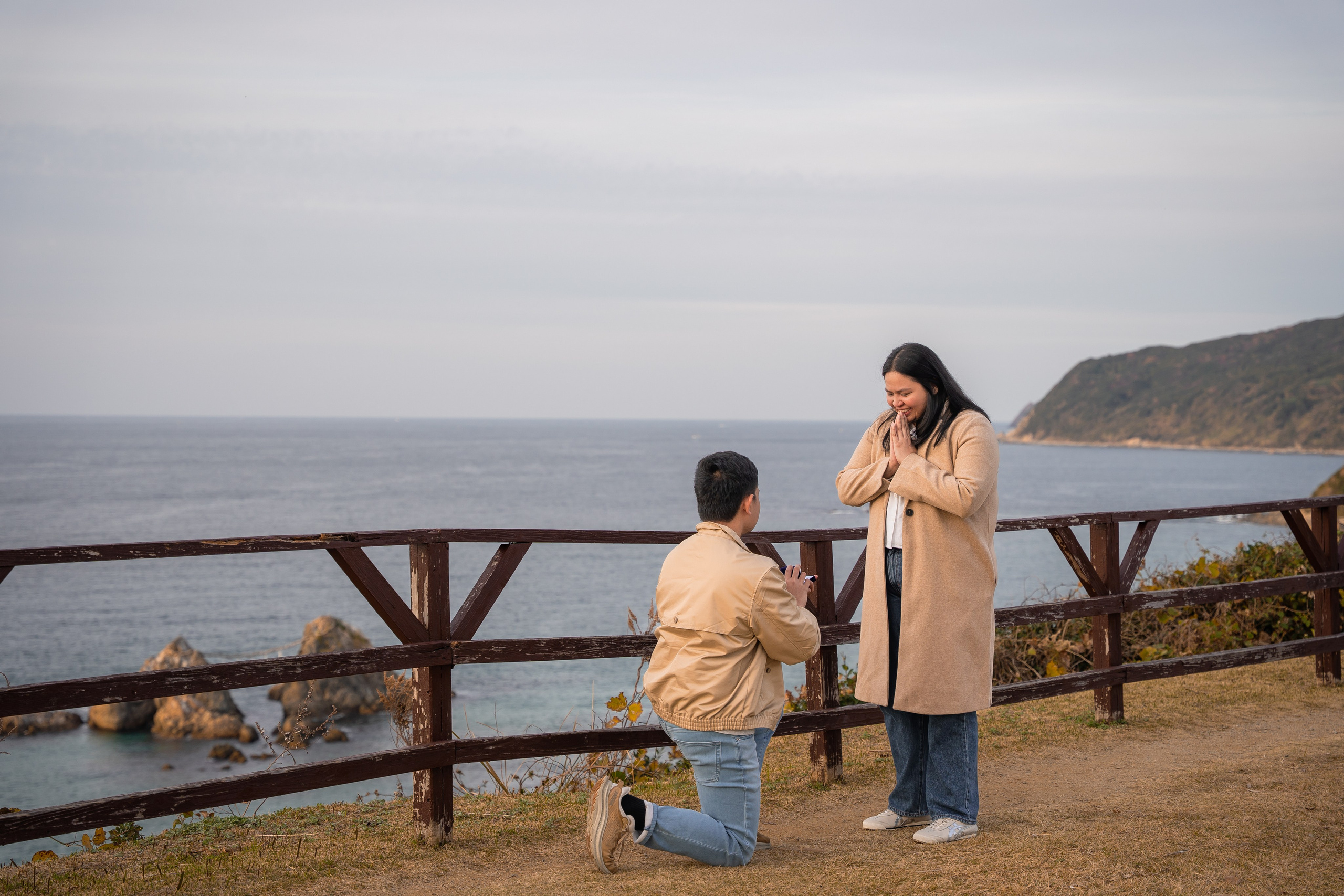 Sunset Proposal Photography at Sakurai Futamigaura, Itoshima | Fukuoka Photographer. Portrait Photographer in Fukuoka, Japan | Alina Nazarova