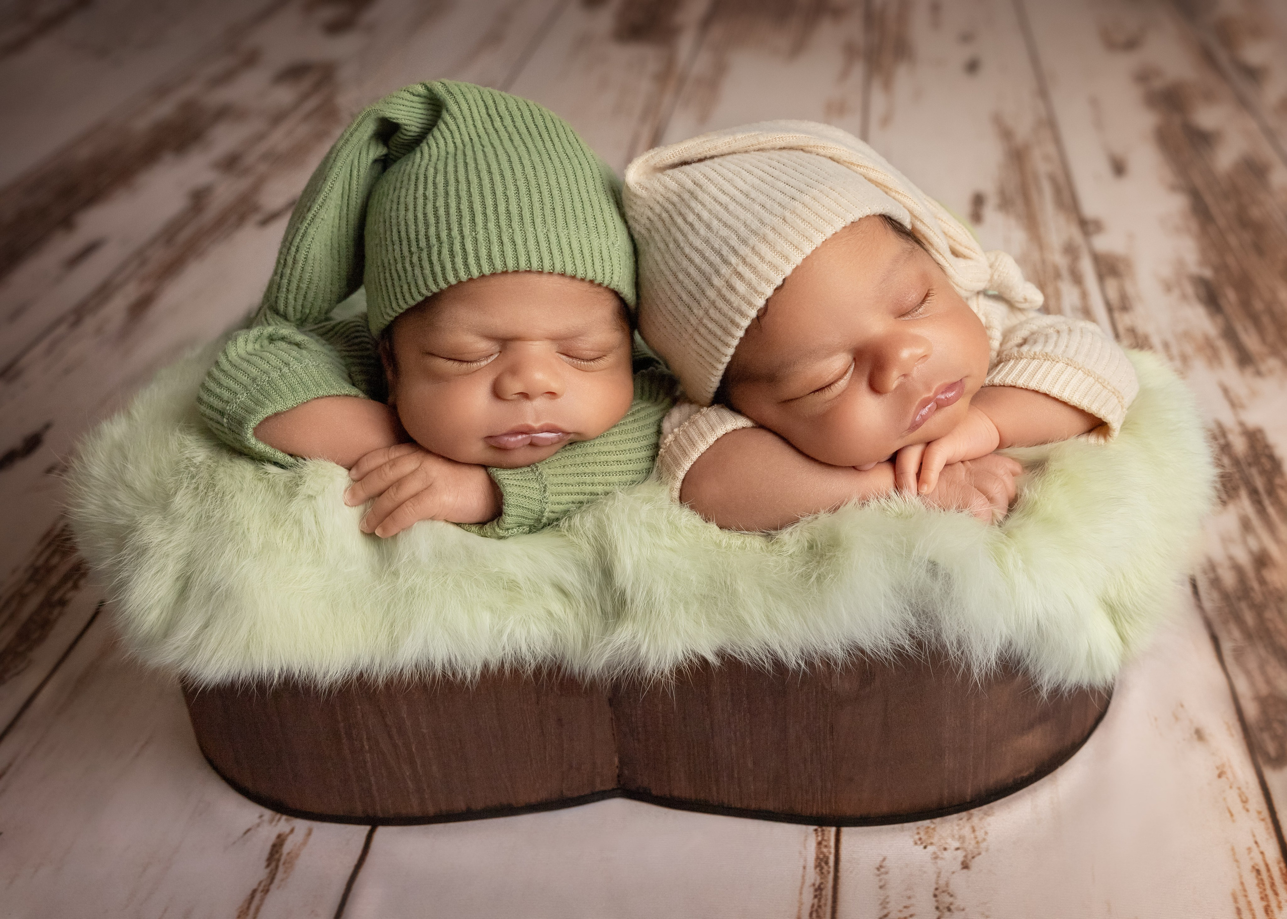 newborn twins photo session