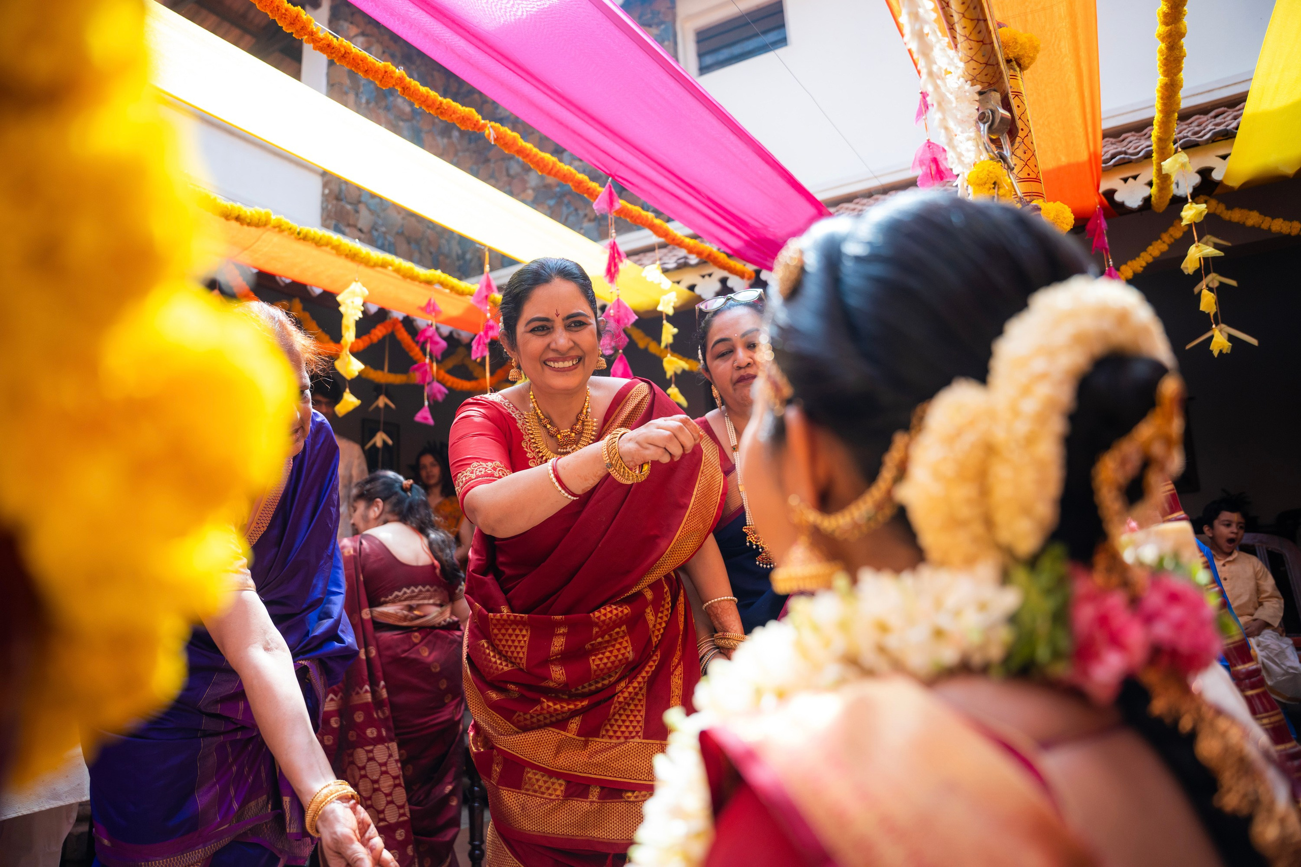 Samyuktha & Manoj, Tamil and Telugu Wedding at Angana Courtyard, Bangalore | Truly Yours