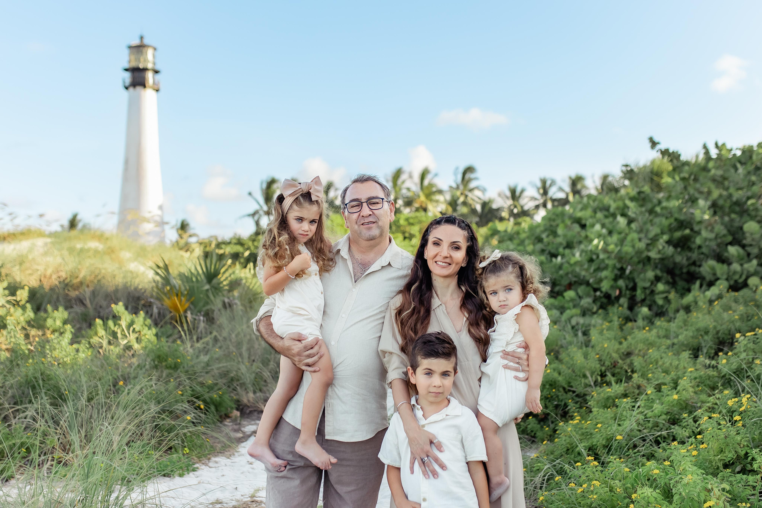 Lighthouse Family Session. Family and Event photographer in Homestead and Miami areas of Florida