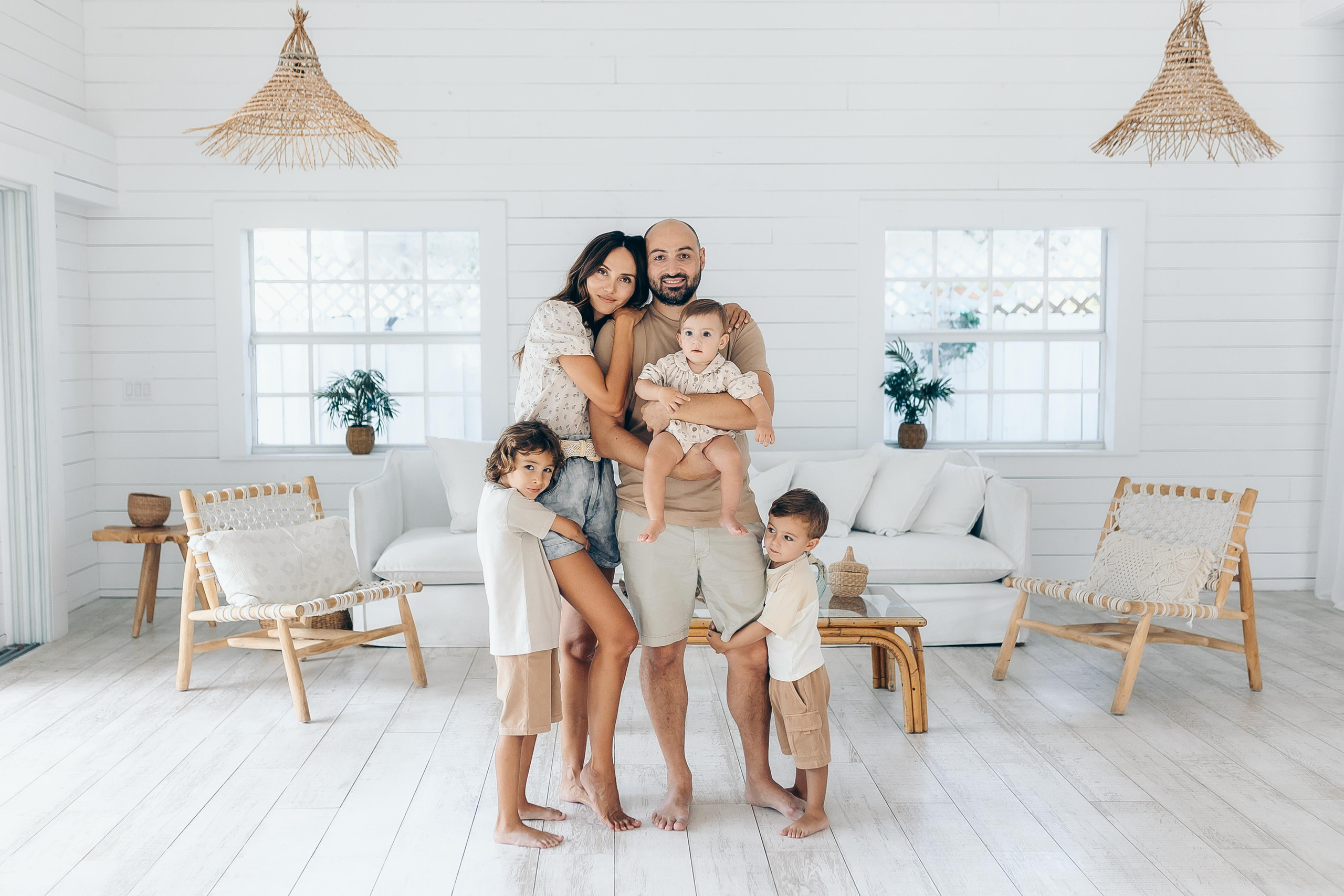 Studio Family Session. Family and Event photographer in Homestead and Miami areas of Florida