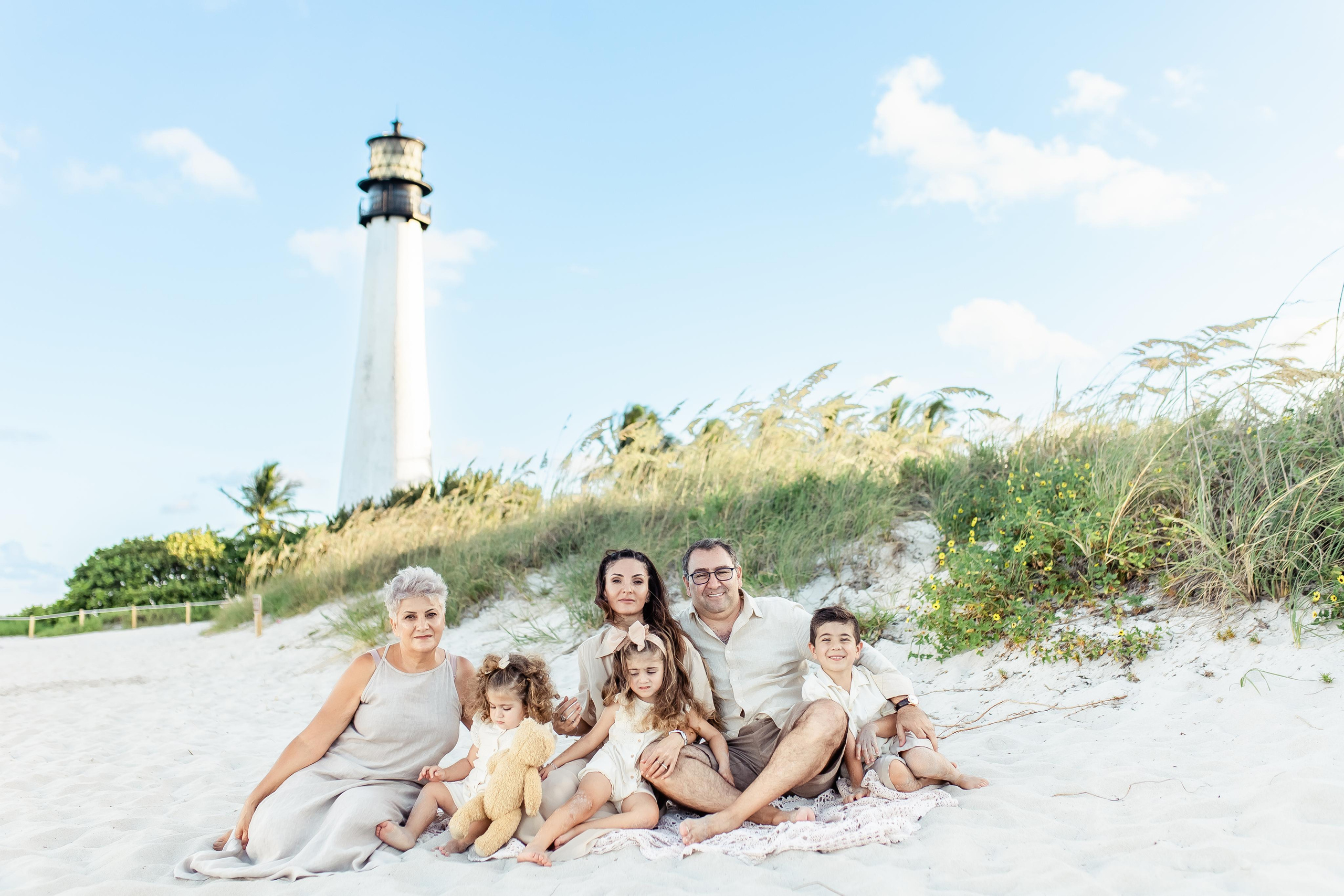 Lighthouse Family Session. Family and Event photographer in Homestead and Miami areas of Florida