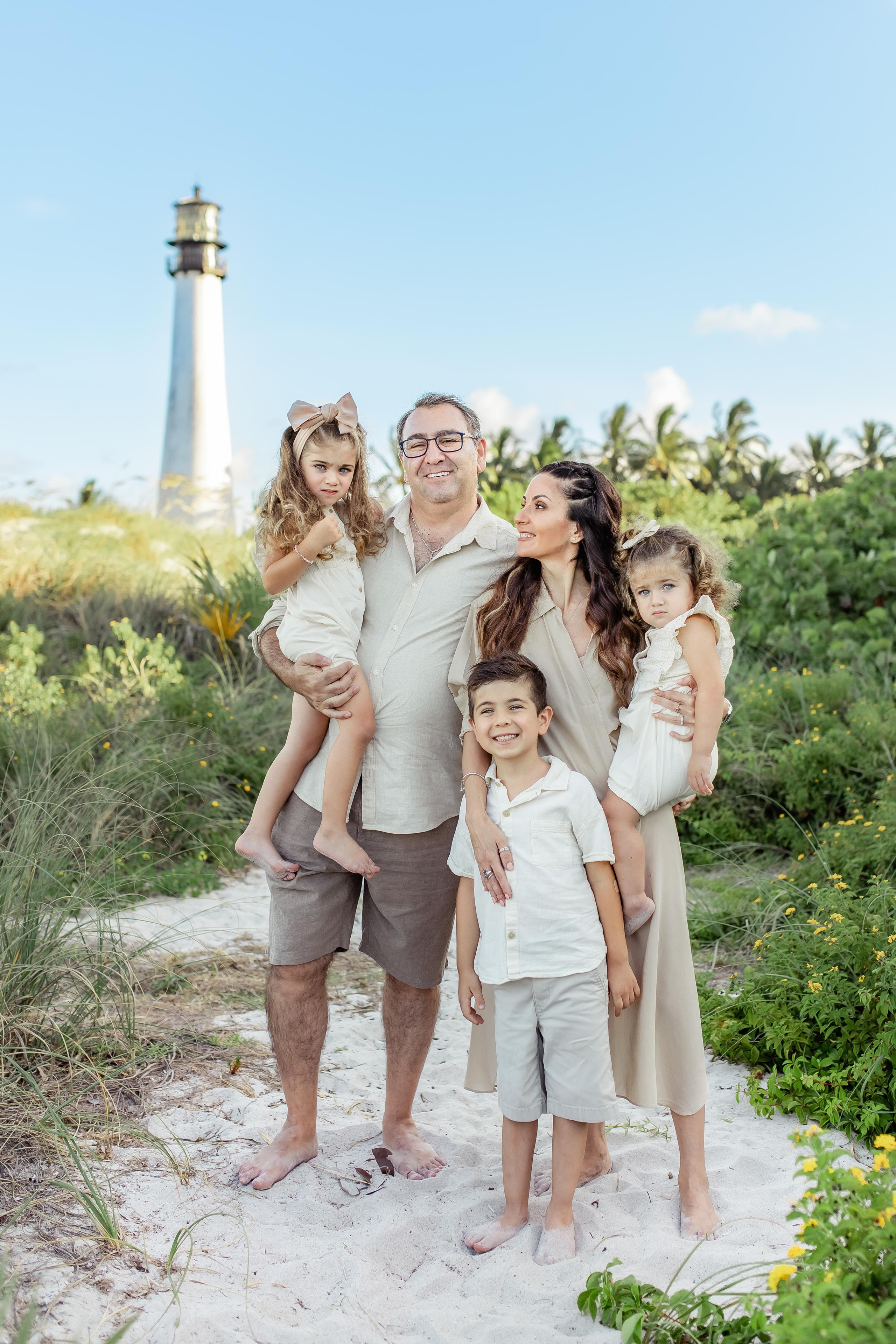 Lighthouse Family Session. Family and Event photographer in Homestead and Miami areas of Florida
