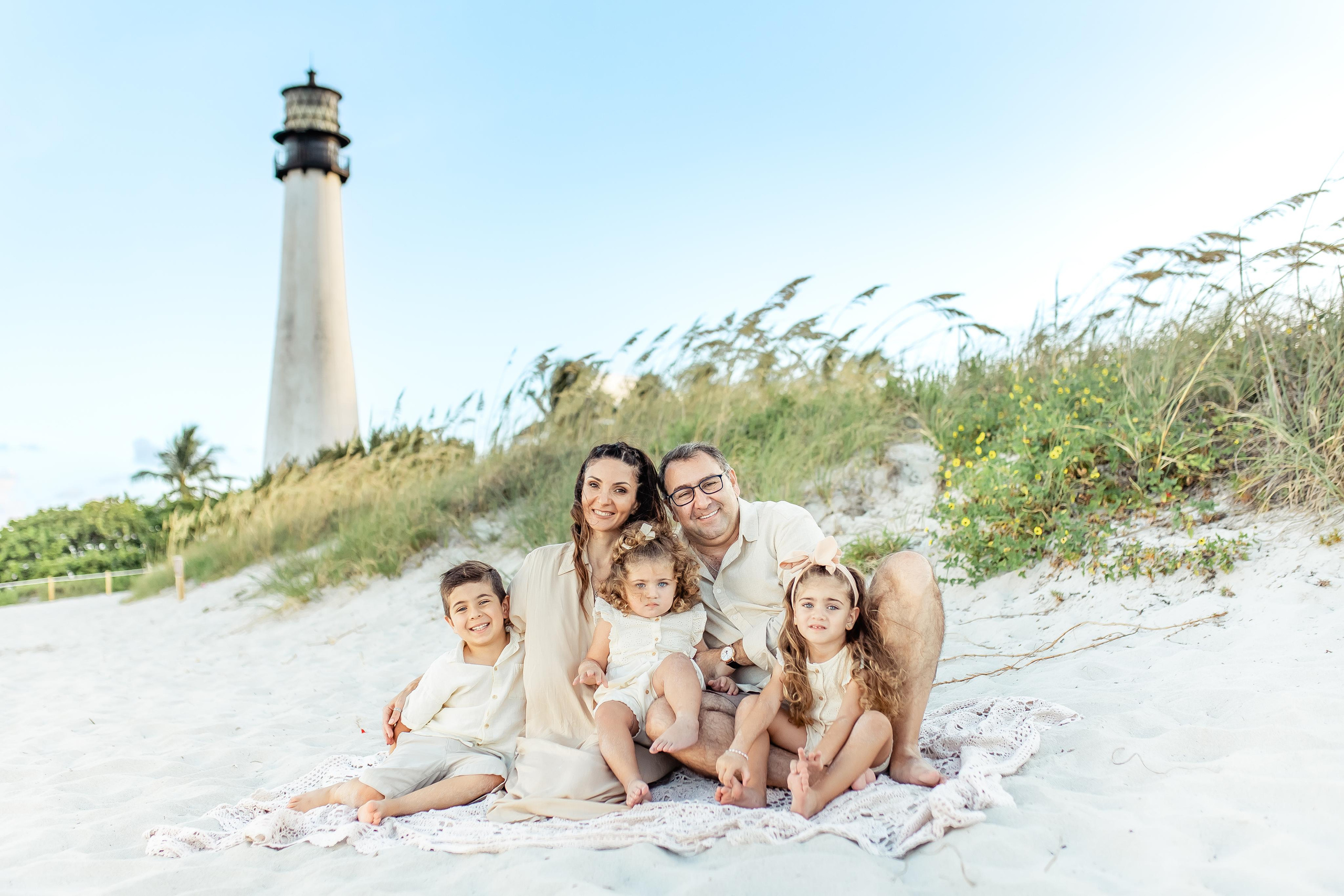Lighthouse Family Session. Family and Event photographer in Homestead and Miami areas of Florida
