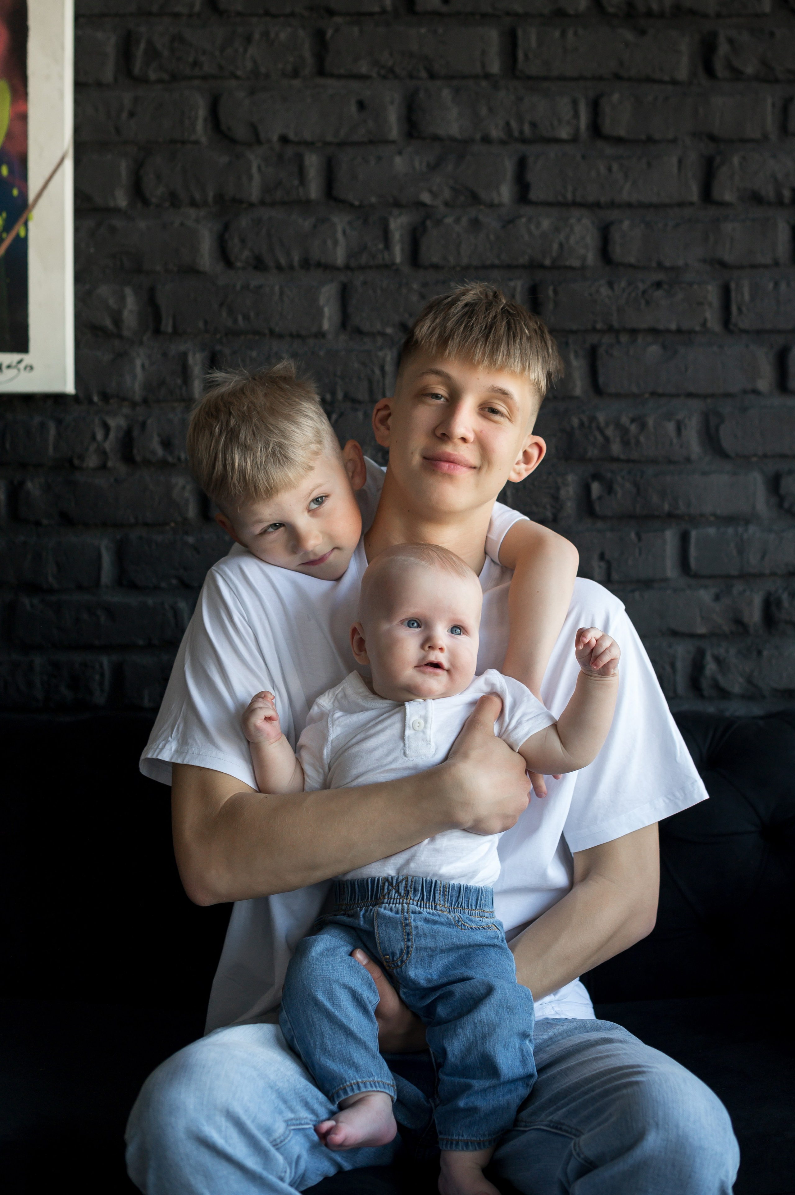 Семейная фотосессия в студии. Семейный и детский фотограф в Минске Надежда Савицкая