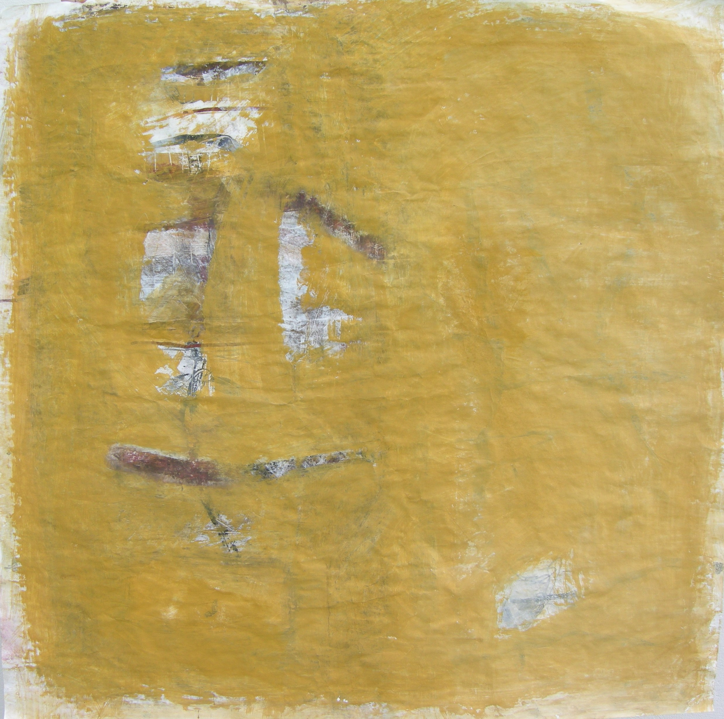 O.T. 2010 - zirka 100x020                                                            Papier auf Holzplatten aufgezogen