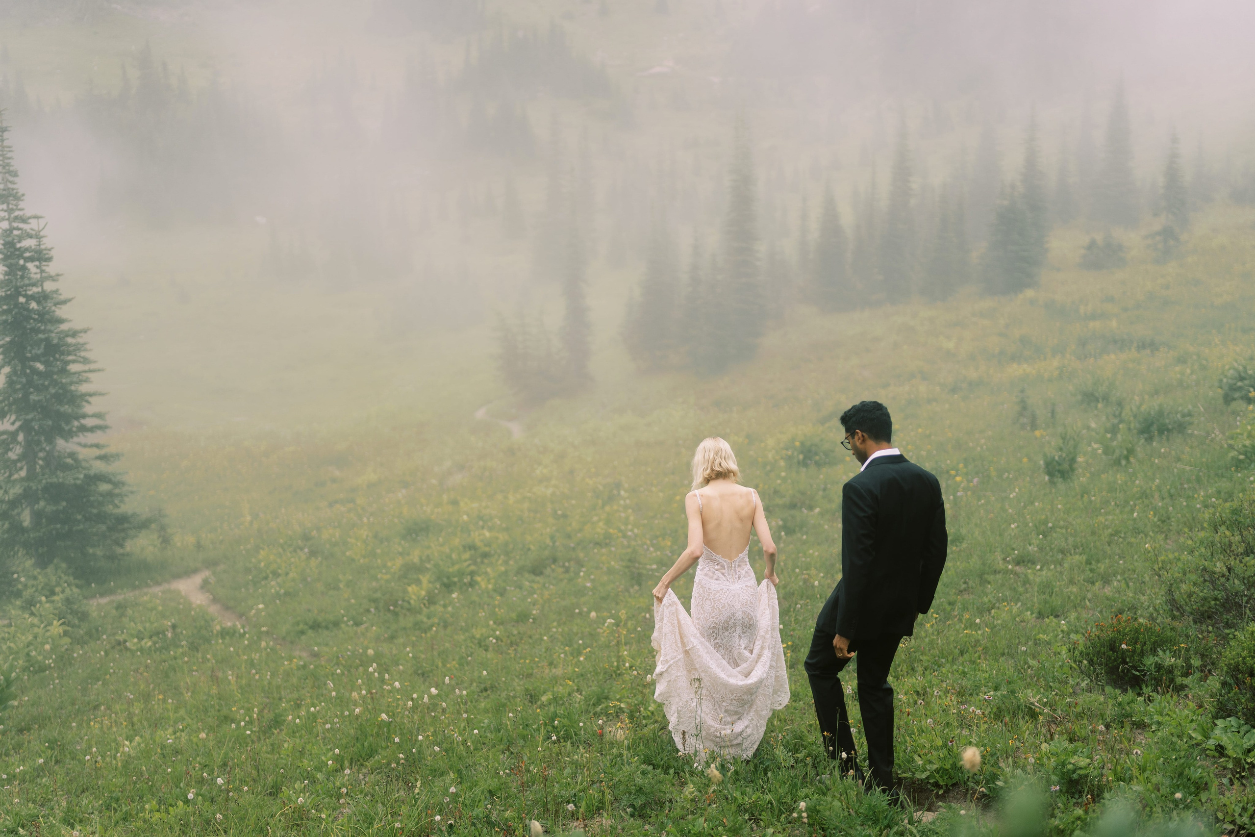 Rachel & Ryan Wedding photoshoot. August 2024. Little Tipsoo Lake, WA Day 2. EVAN ARISTOV WEDDING PHOTOGRAPHY — Seattle Wedding Photographer