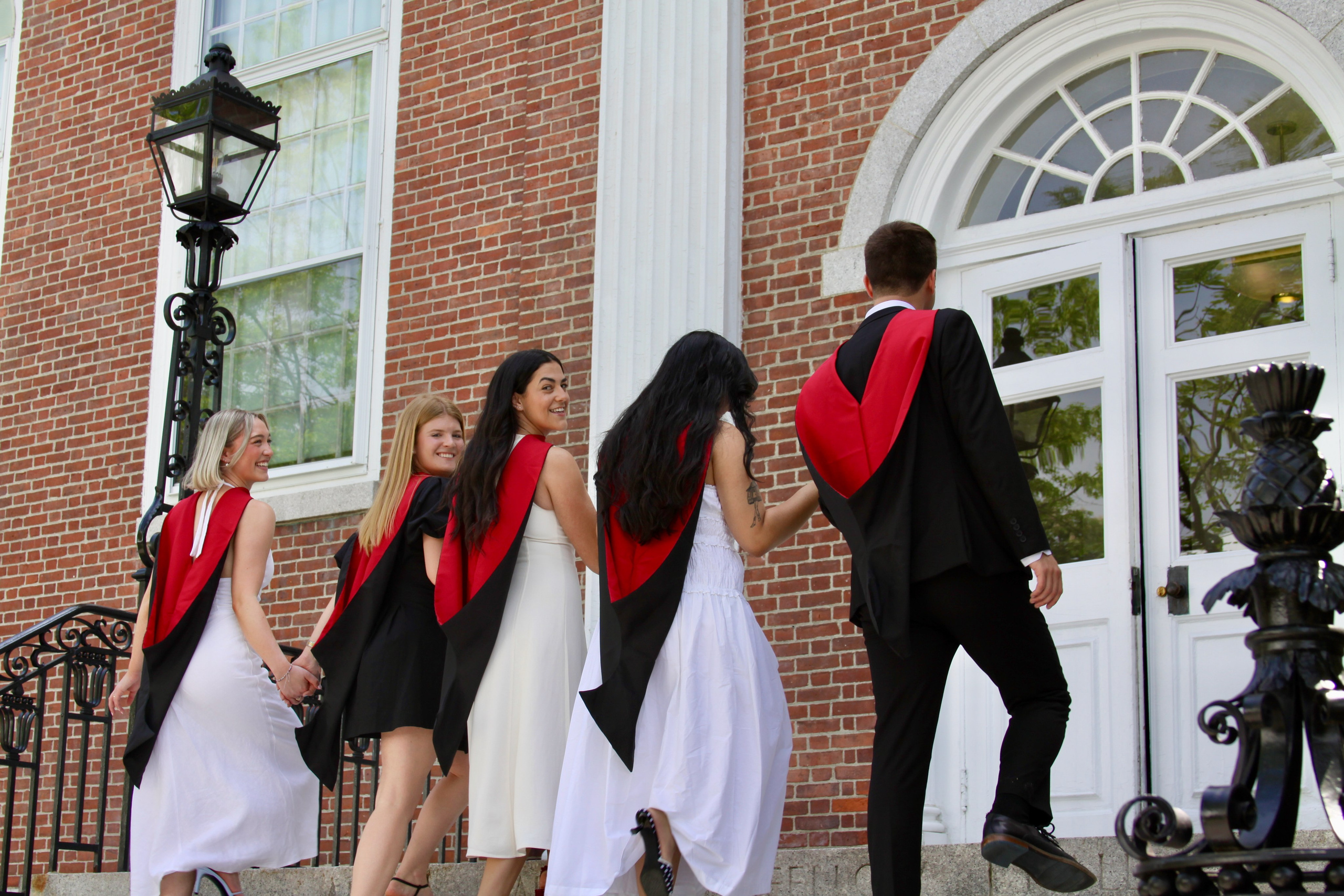 Masters graduation with Talia (group shoot). Kelly Sang, graduation and portrait photographer in Boston
