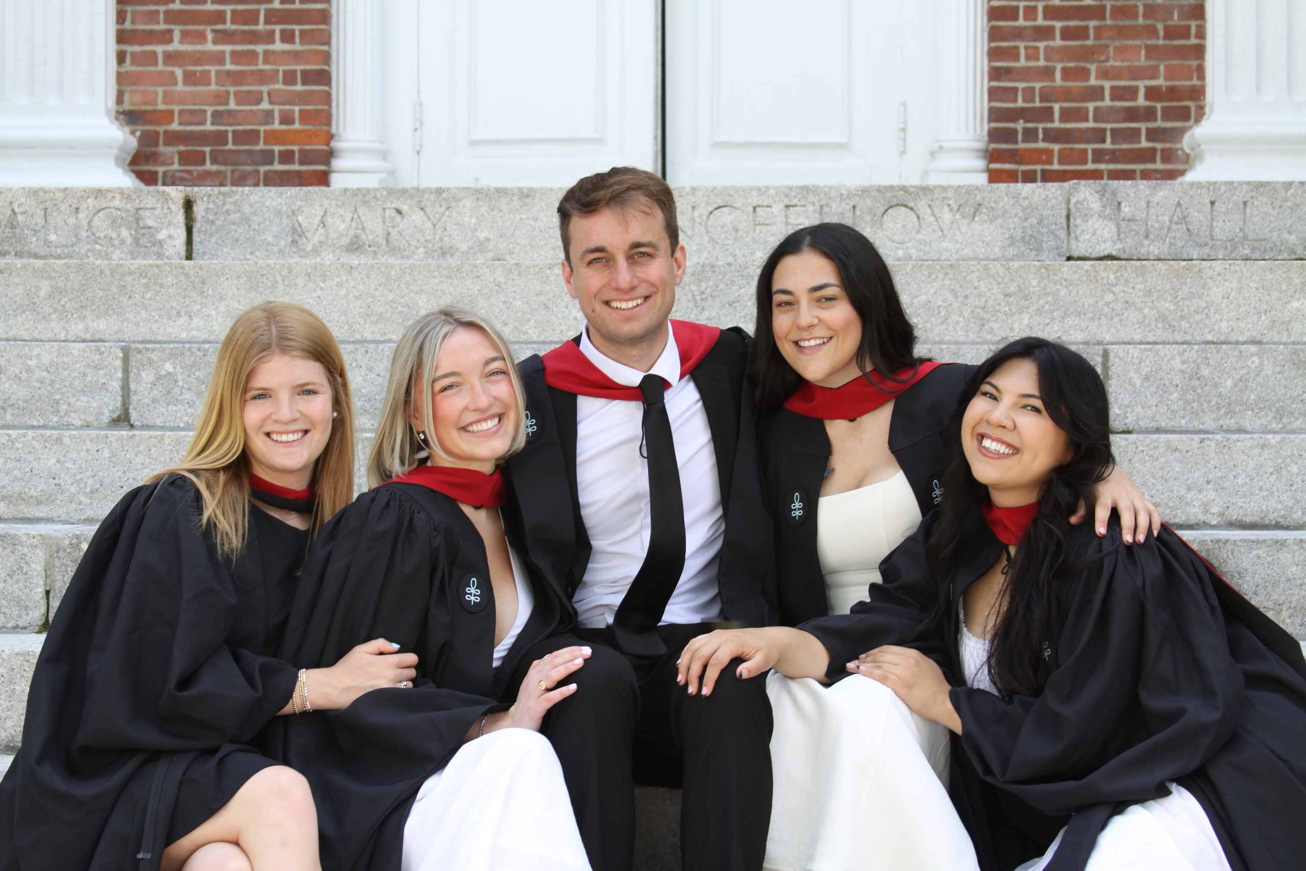 Masters graduation with Talia (group shoot). Kelly Sang, graduation and portrait photographer in Boston