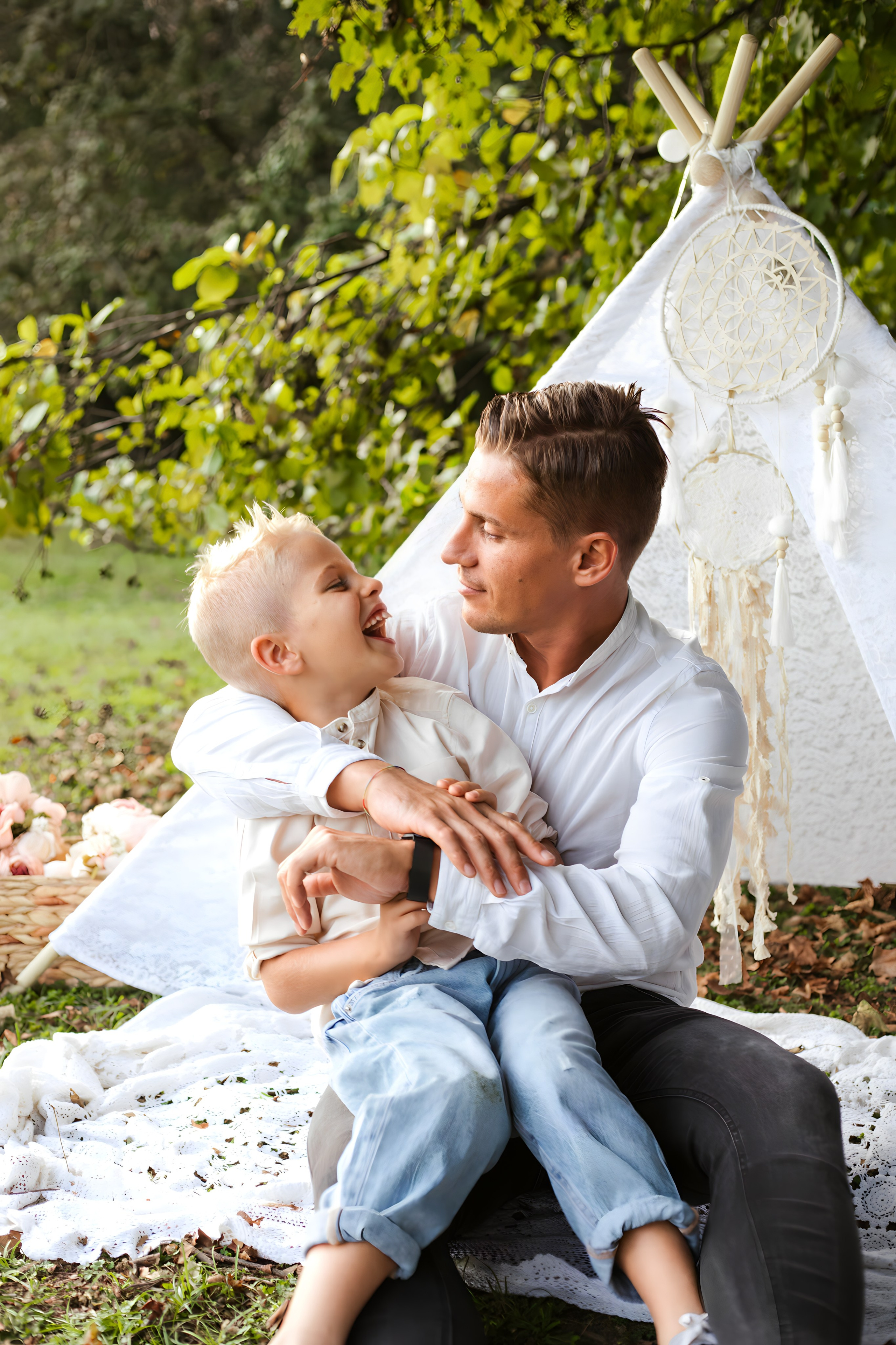 Maggie e la sua bellissima famiglia. Luci e Capricci Photography