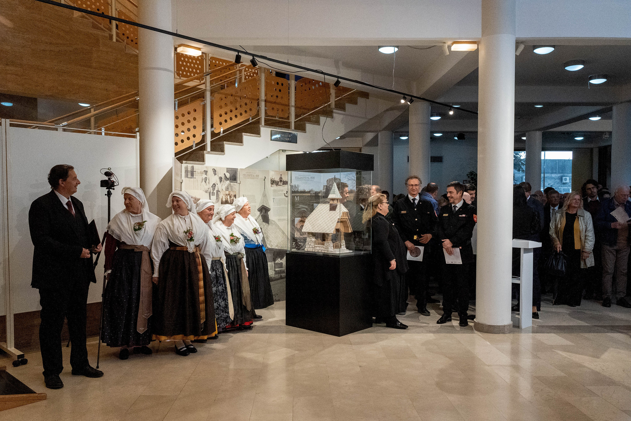 Razstava o vojaški bolnišnici Feldspital 808. Photographer Mariia Bortiakova