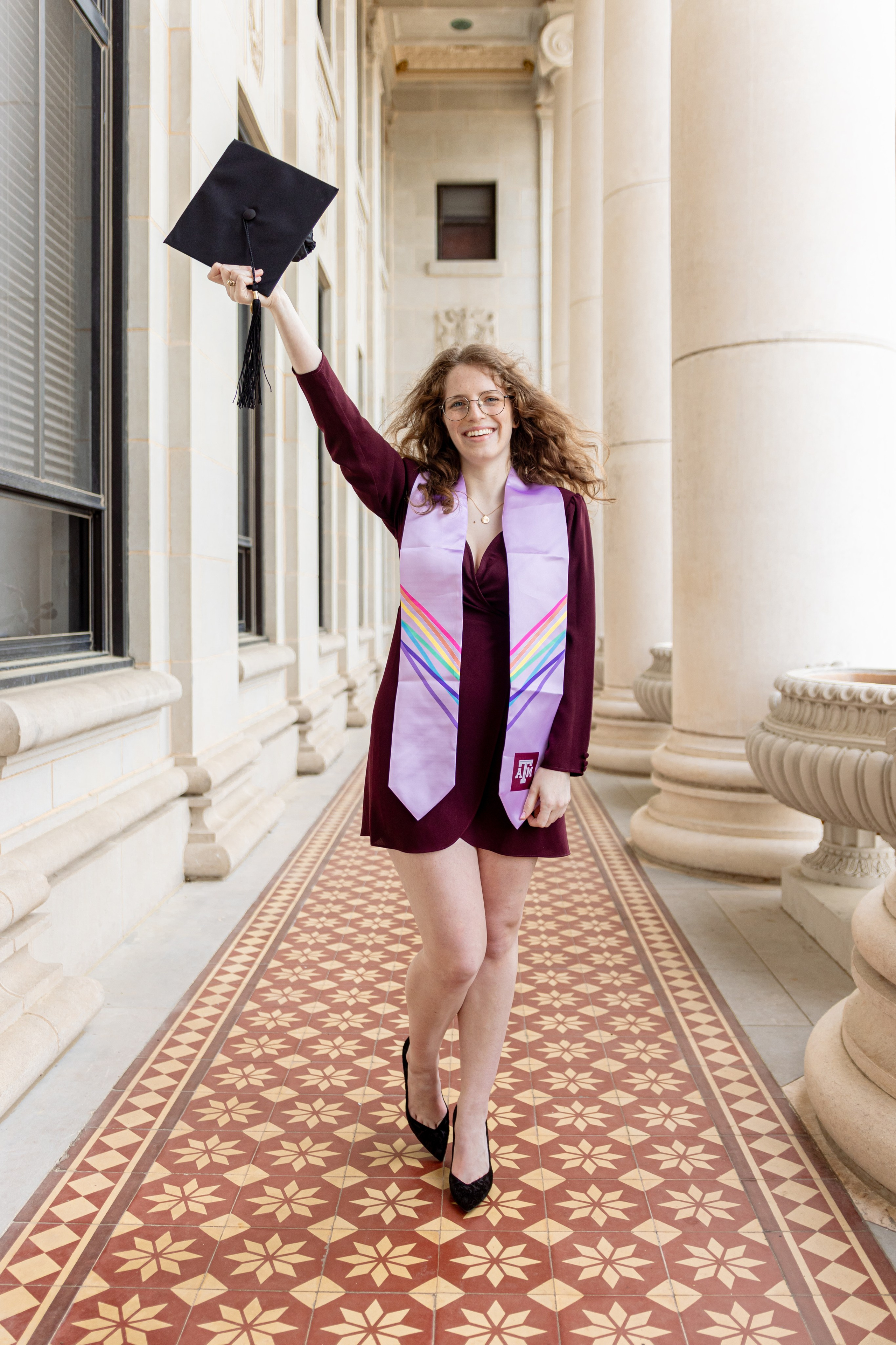 Miranda’s graduation photoshoot at Texas A&M University