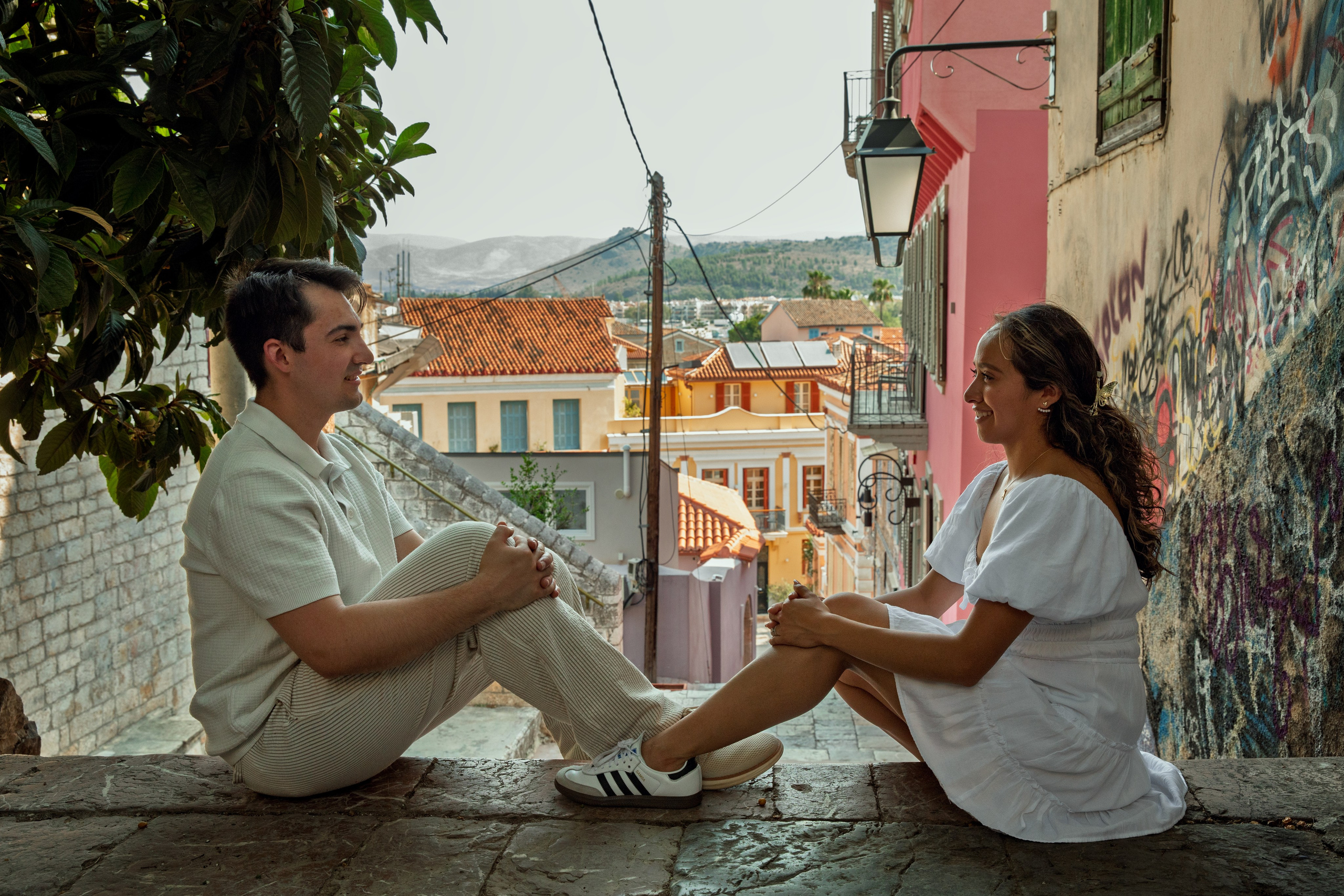 Ariana & Richard (USA). Photographer Anya Khasapi. Nafplio, Greece