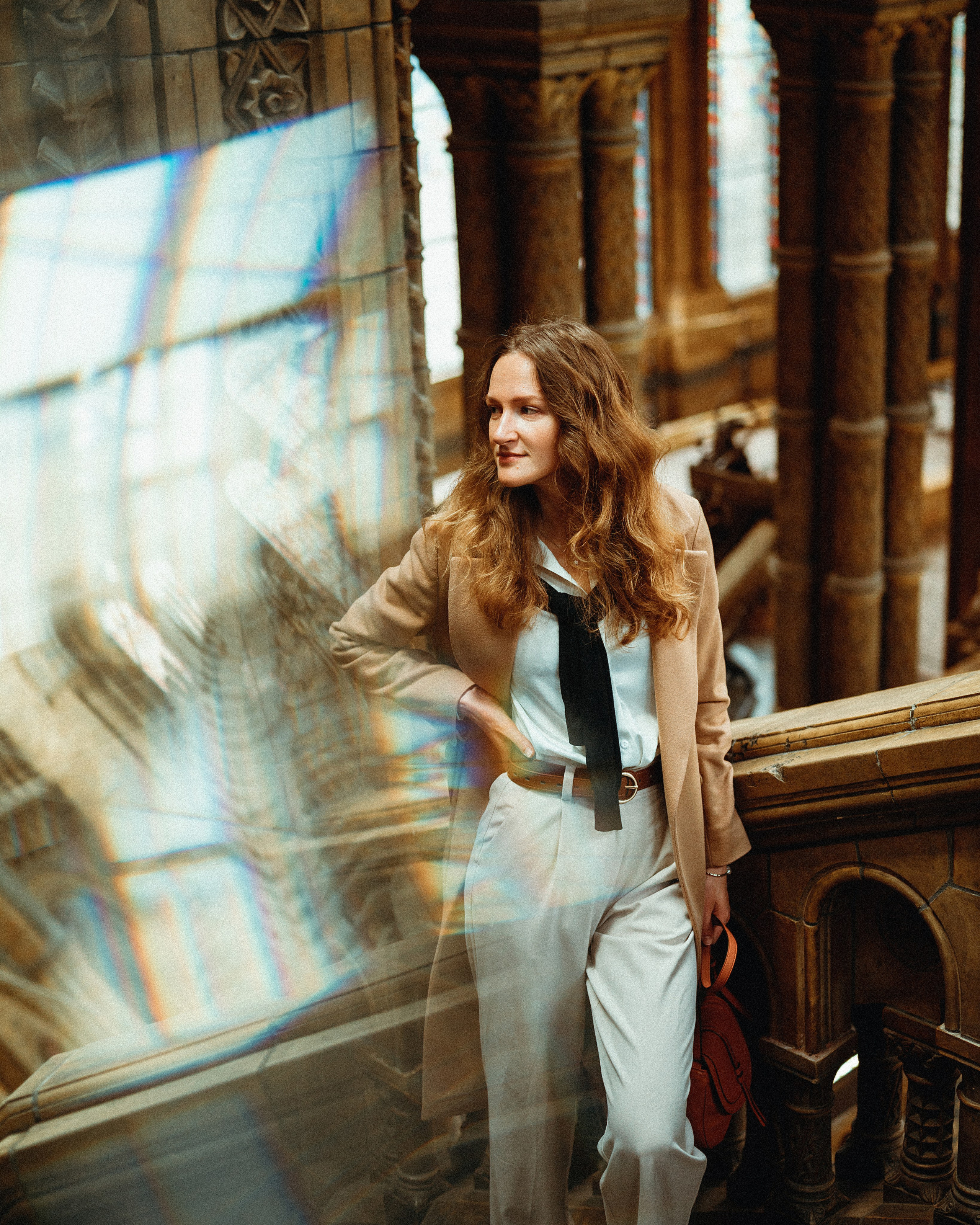 Natural History Museum photoshoot in Dark Academia style. Moth & Moss Photography