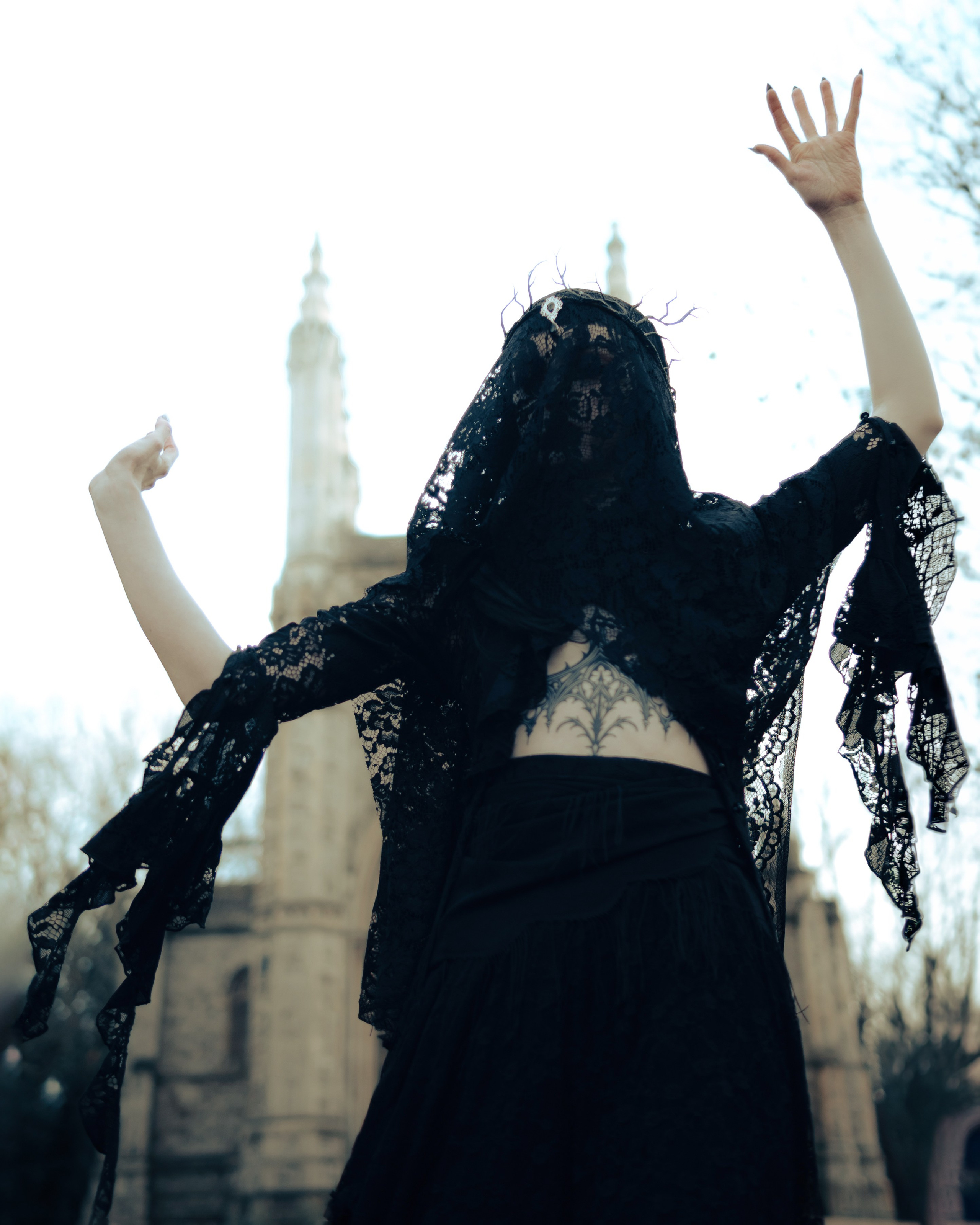 Gothic cemetery photoshoot. Moth & Moss Photography