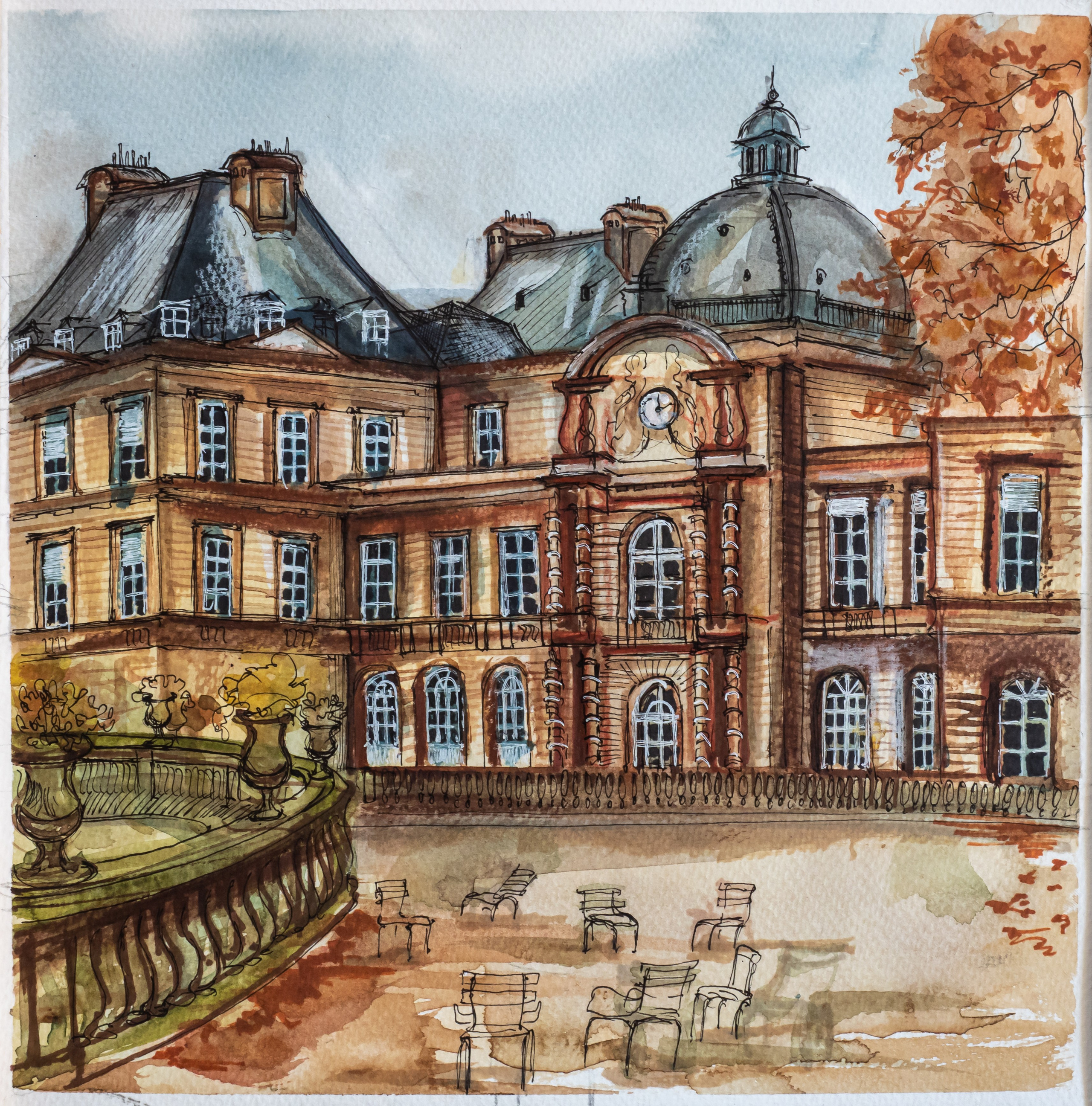 Urban views. Angelina Sorokopud. Artist in Strasbourg