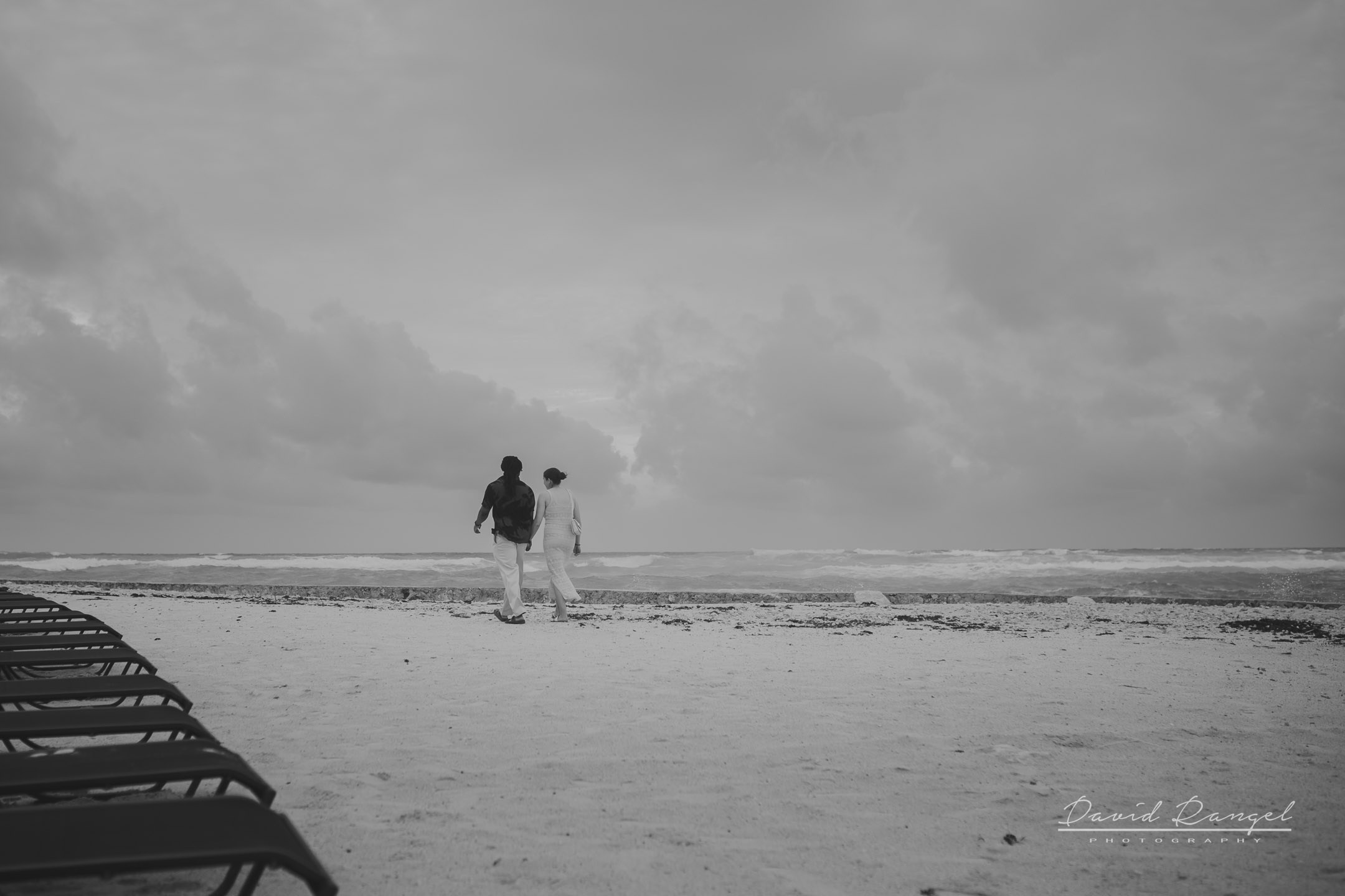 Eriah and Megan engagement session at the Hotel Conrad Tulum. Destination wedding photographer based in Cancun and Riviera Maya with service worldwide