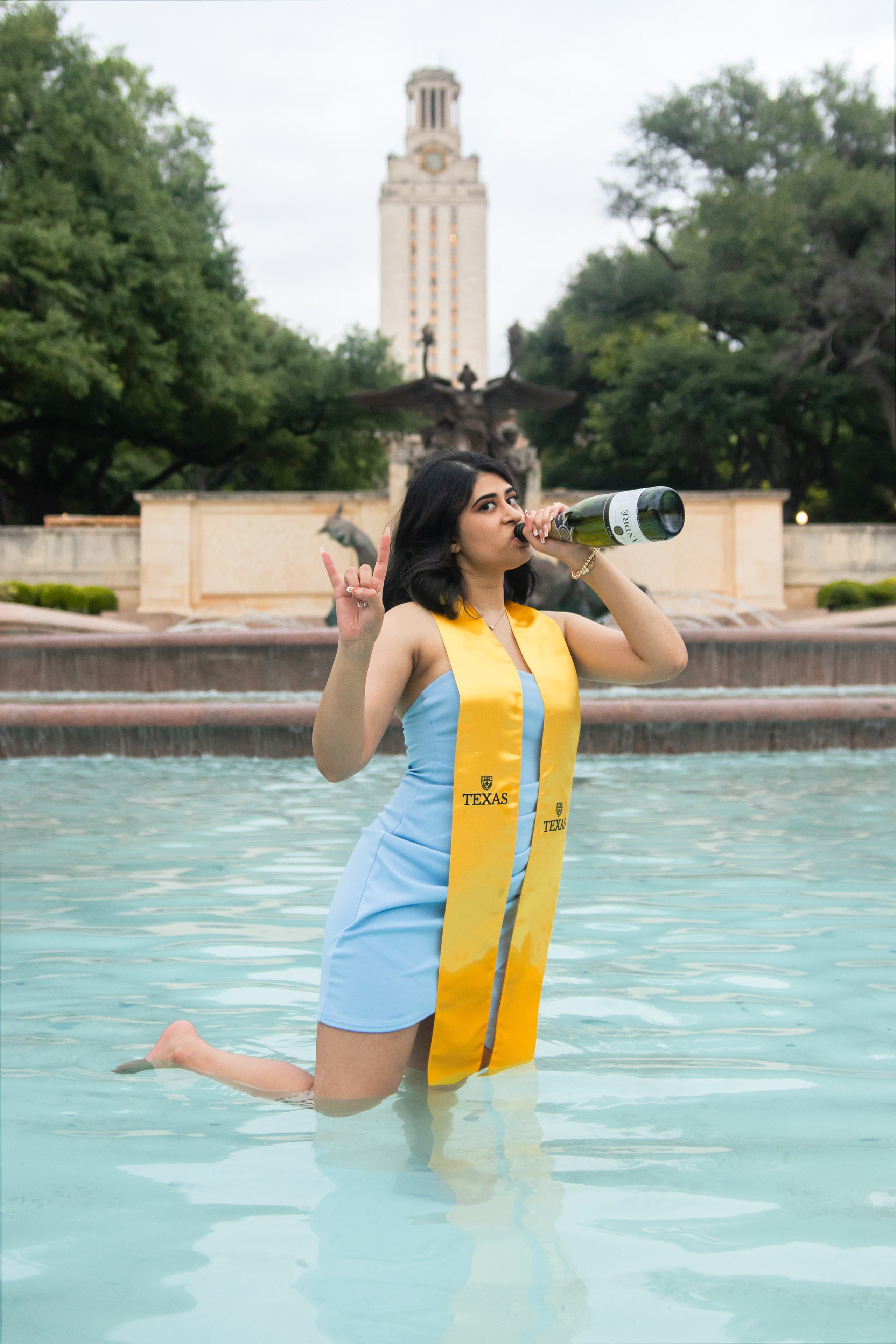 Maria’s graduation photoshoot at the University of Texas Austin