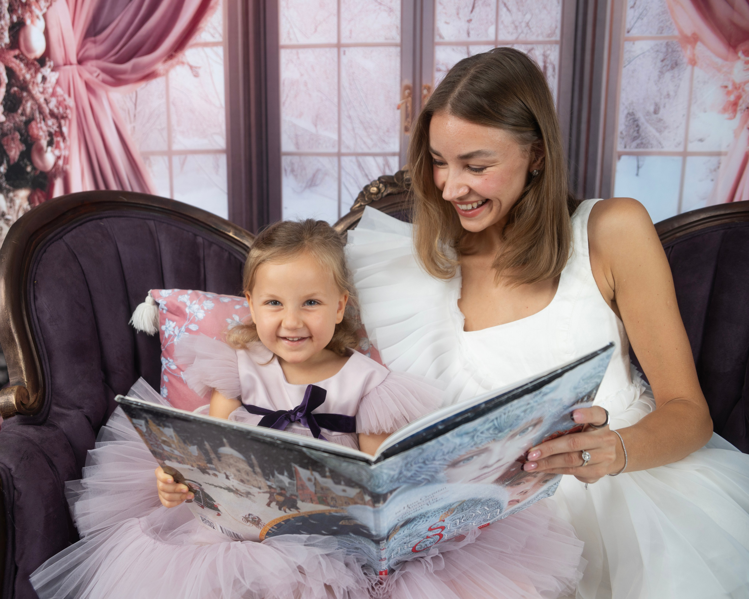 Purple Christmas MINIS. Portrait, kids and family photographer in Wesley Chapel Alina Alice Osipova