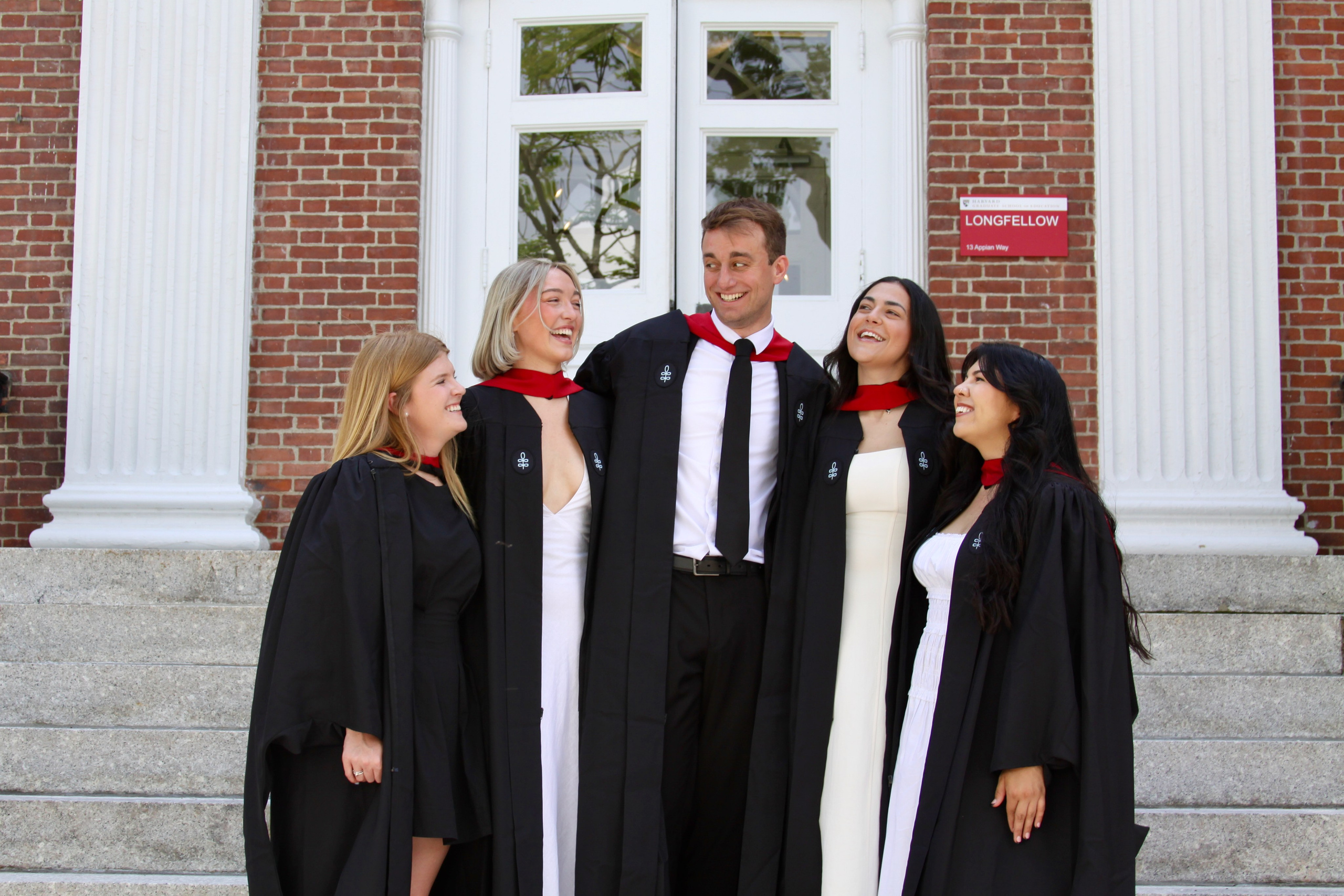 Masters graduation with Talia (group shoot). Kelly Sang, graduation and portrait photographer in Boston