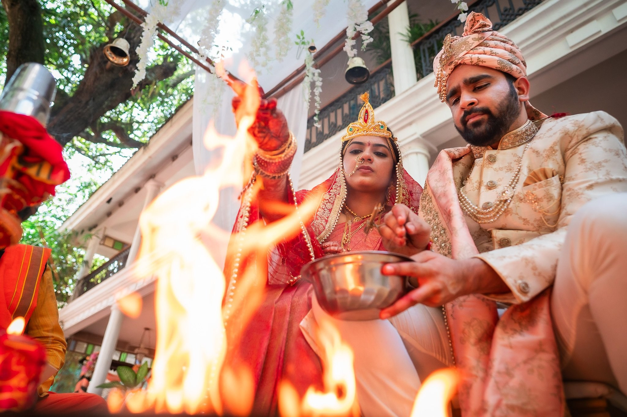 Telugu + Punjabi Fusion Wedding at Le Roma Gardenia resort, Bangalore, India