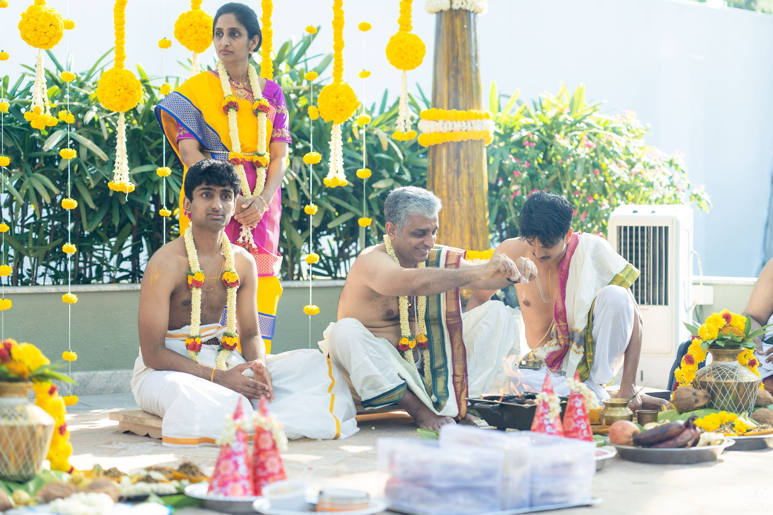 SANJAY AND SAKETH UPANAYANA. 50mm STUDIOS