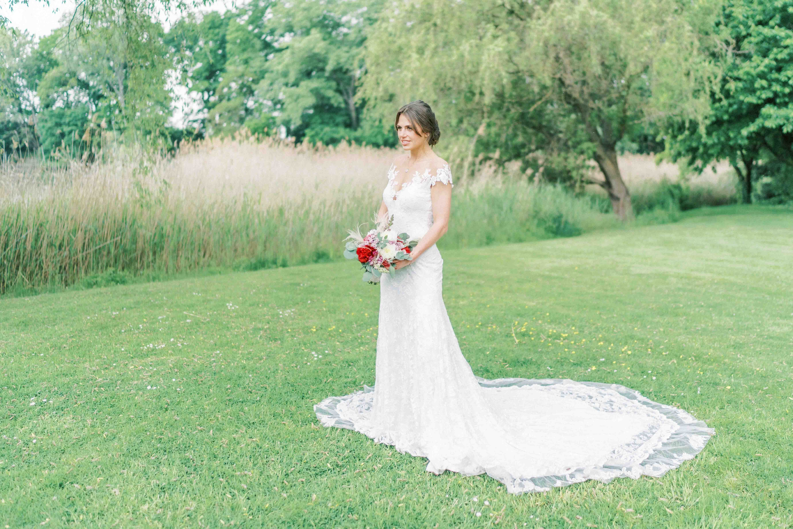 braut bei hochzeit am landhaus am see garbsen