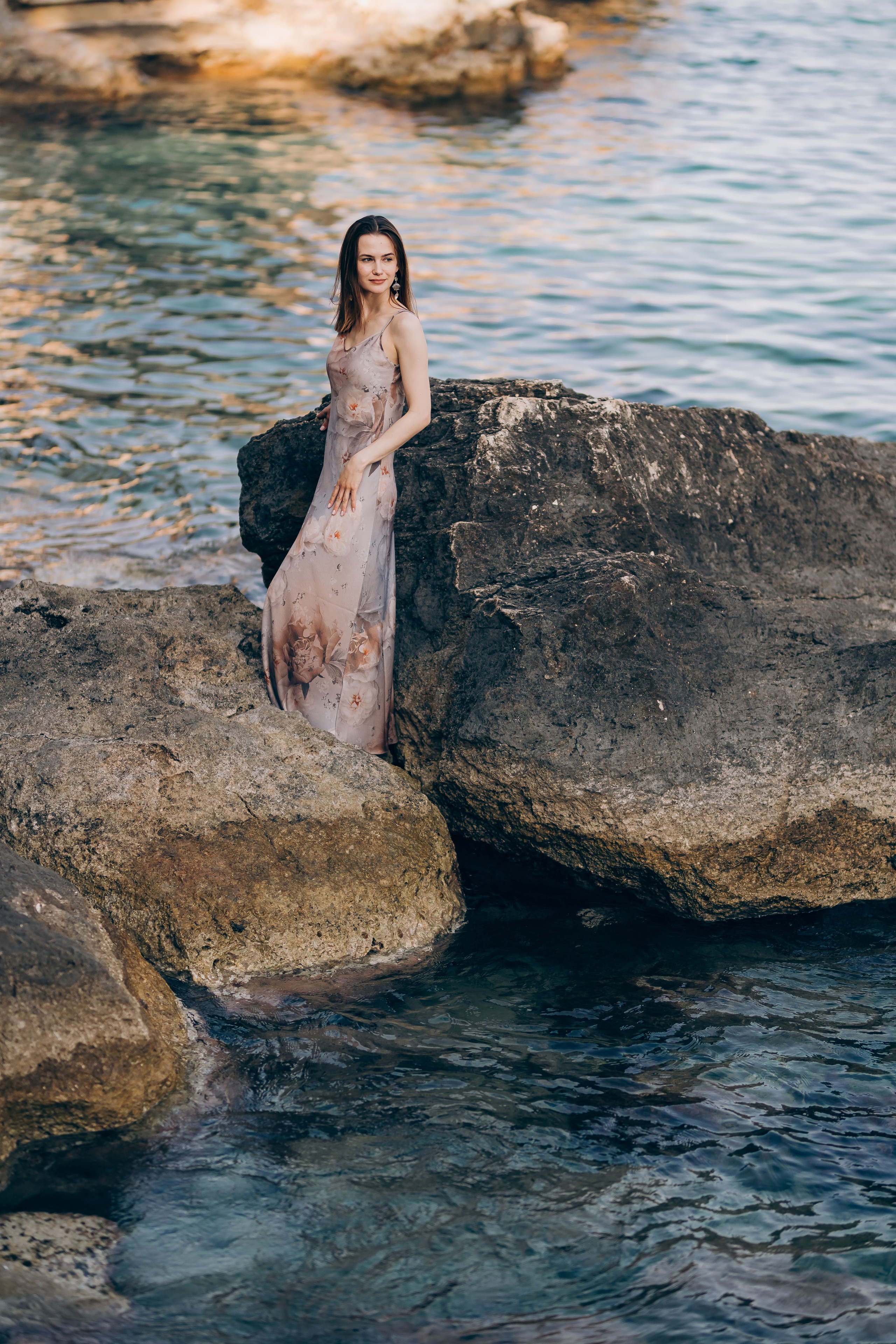 On the shore. Фотограф у Пальма де Майорка