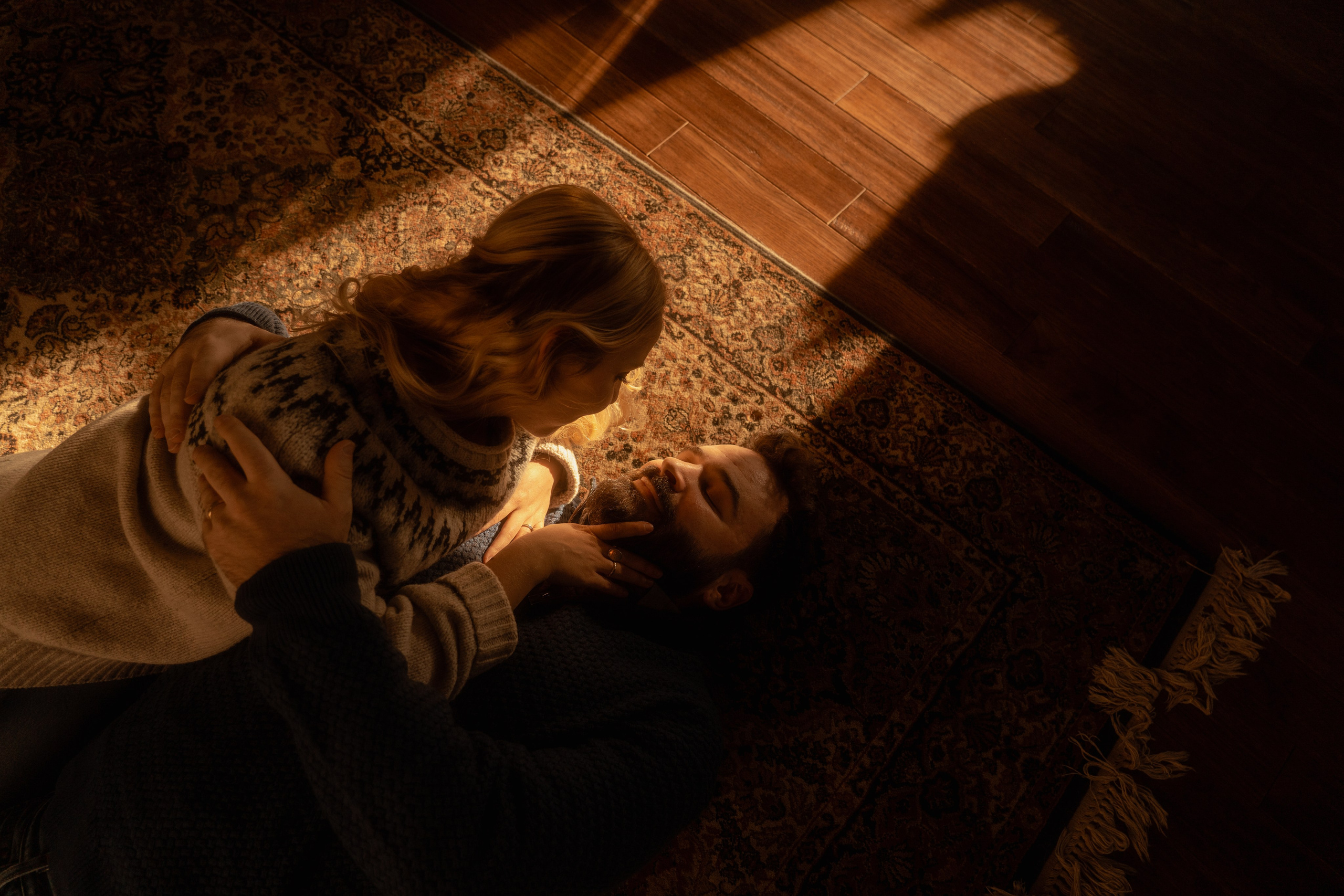 Connecticut Couple Photography — Intimate Home Session. Daria Deschain Cinematic Photography in Connecticut