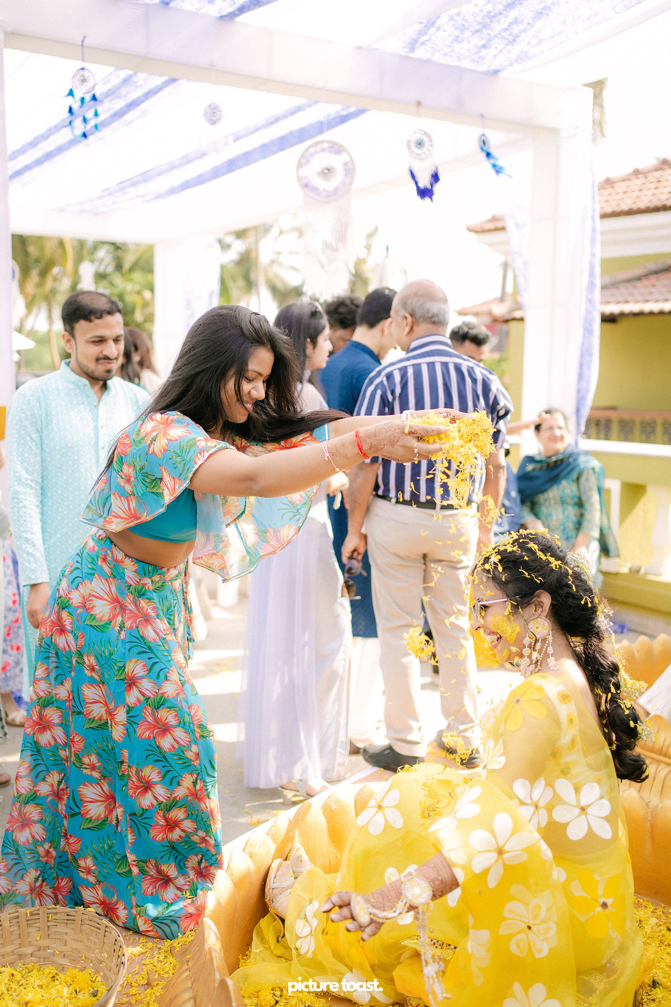 Haldi Hues Ft. Baebie & Goyal. Fine art Wedding Photographers in India & Canada