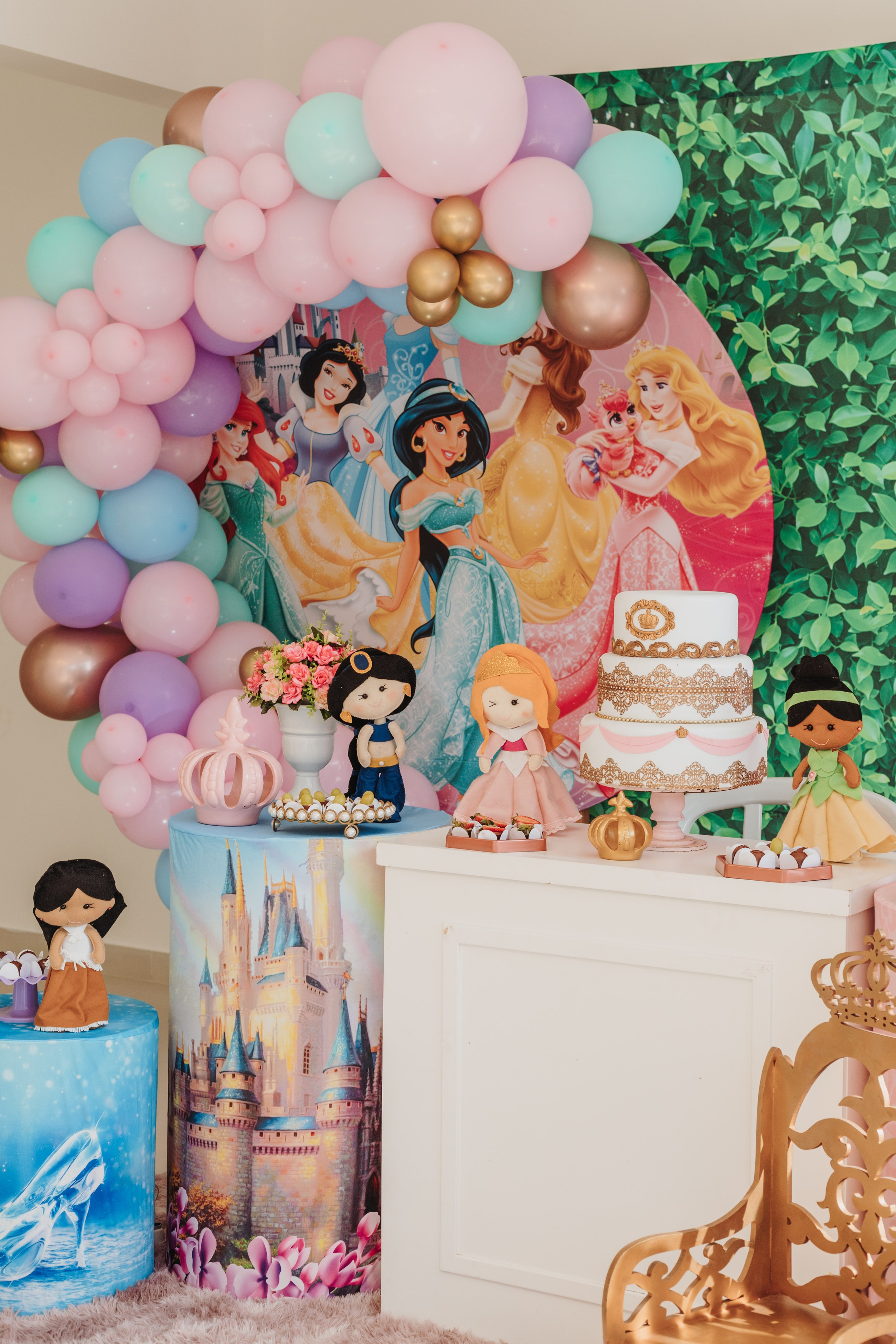 Aniversário infantil princesas, em Palhoça, Santa Catarina.