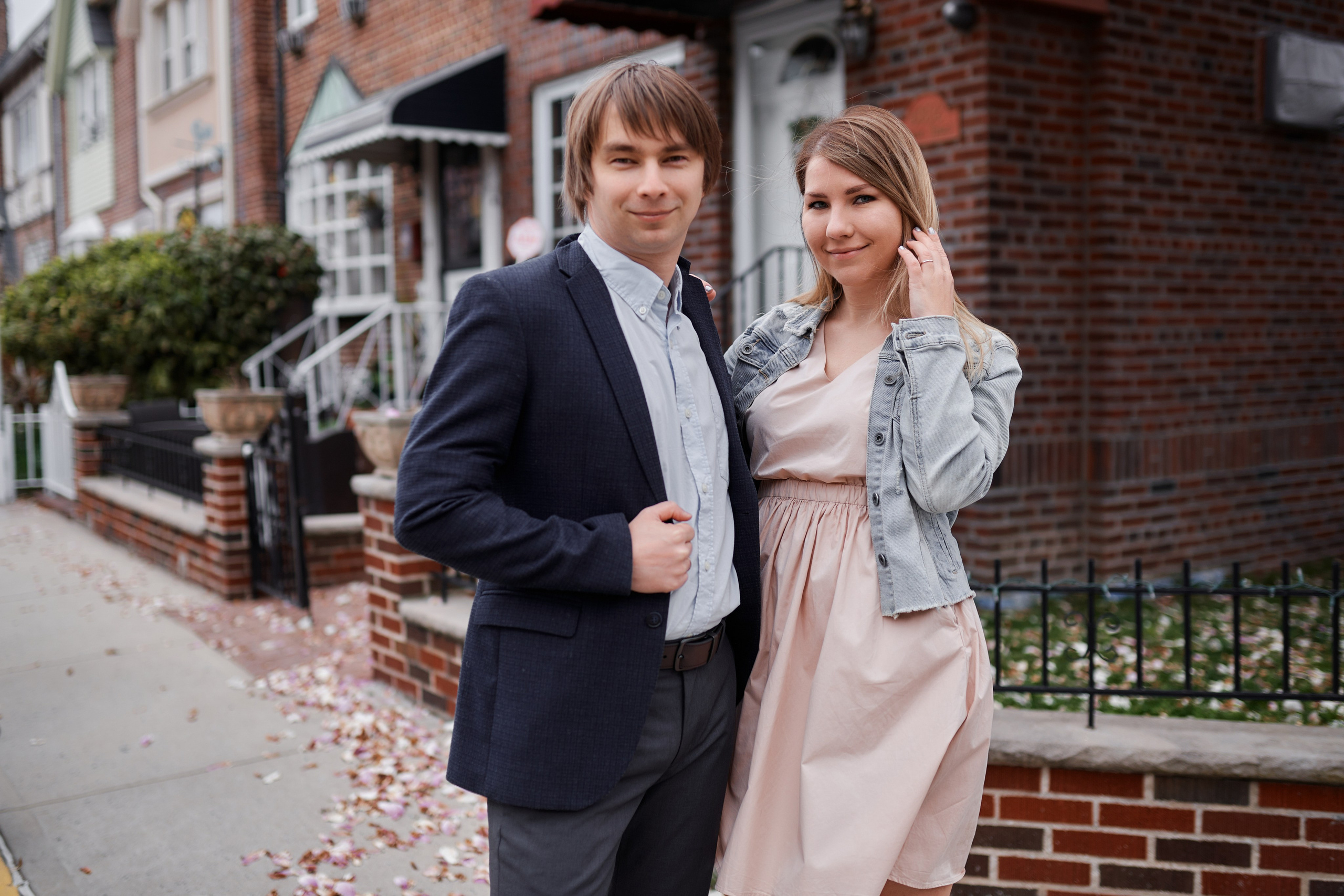 Engagement photo shoot NYC. Professional Wedding and event photographer USA New York