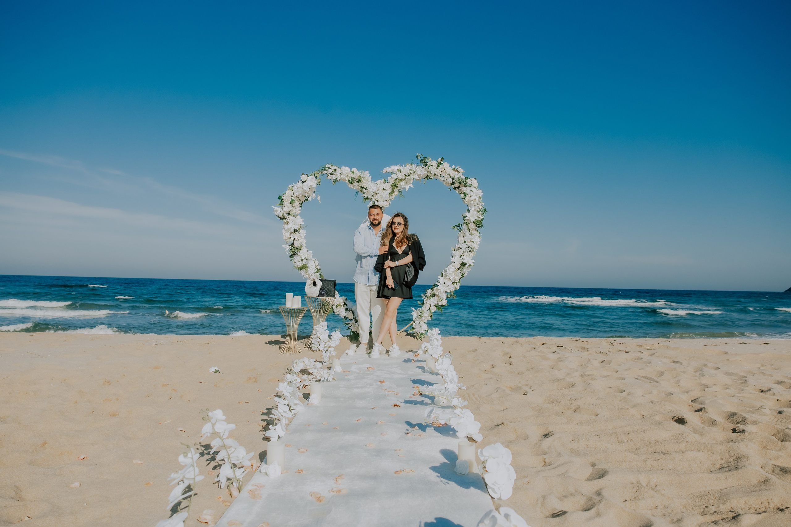 Годеж на плажа. Фотограф Ирина Йотова