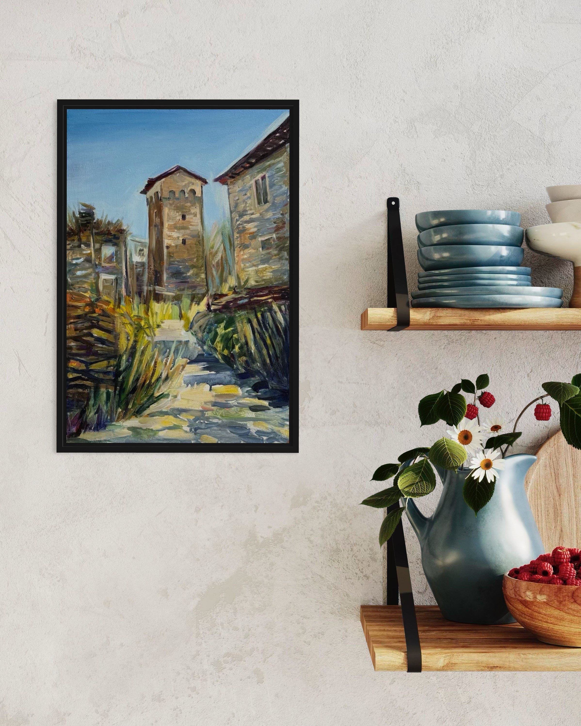 «Old Svan tower». Художник живописец Савелова Ольга