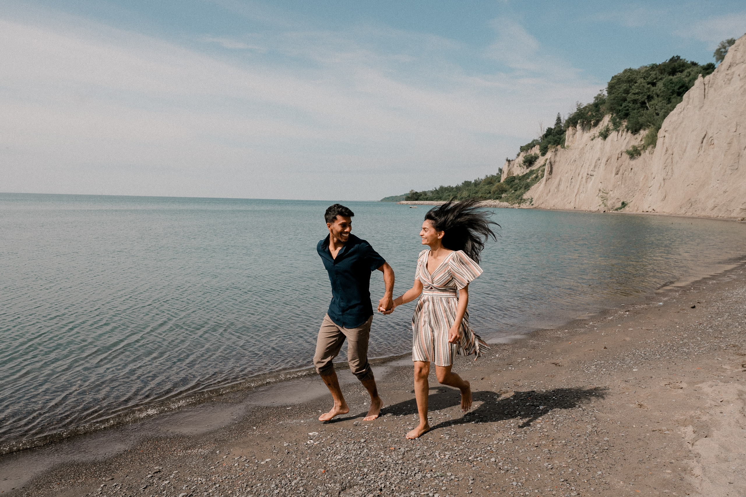 Romantic Engagement Photoshoot in Toronto | Natural & Candid Moments. Madhurina photography