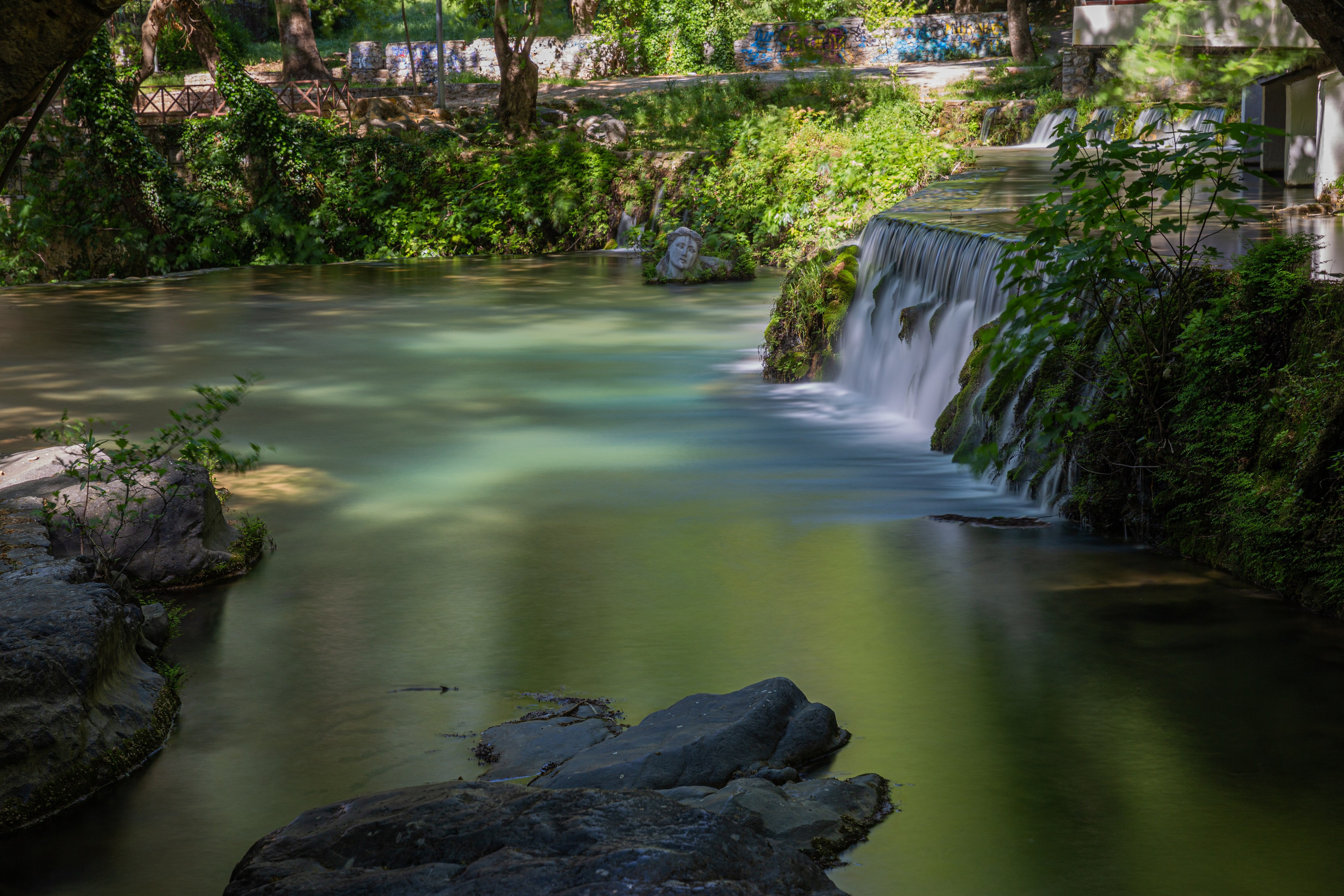 Springs of Krya, Piges Kryas Livadeia, Herkyna River, Erkyna River nymph, Boeotia landscape photography, Greek waterfalls, Livadia Greece travel, long exposure river photography.