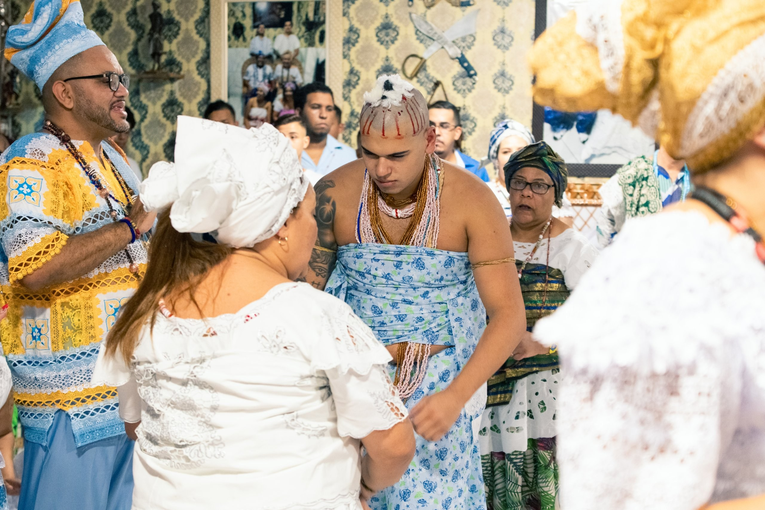 19/04/2025 — Iniciação Oloyê Pablo, Ajoyê Maria Júlia e Iyawo Arthur. Aladá Produções