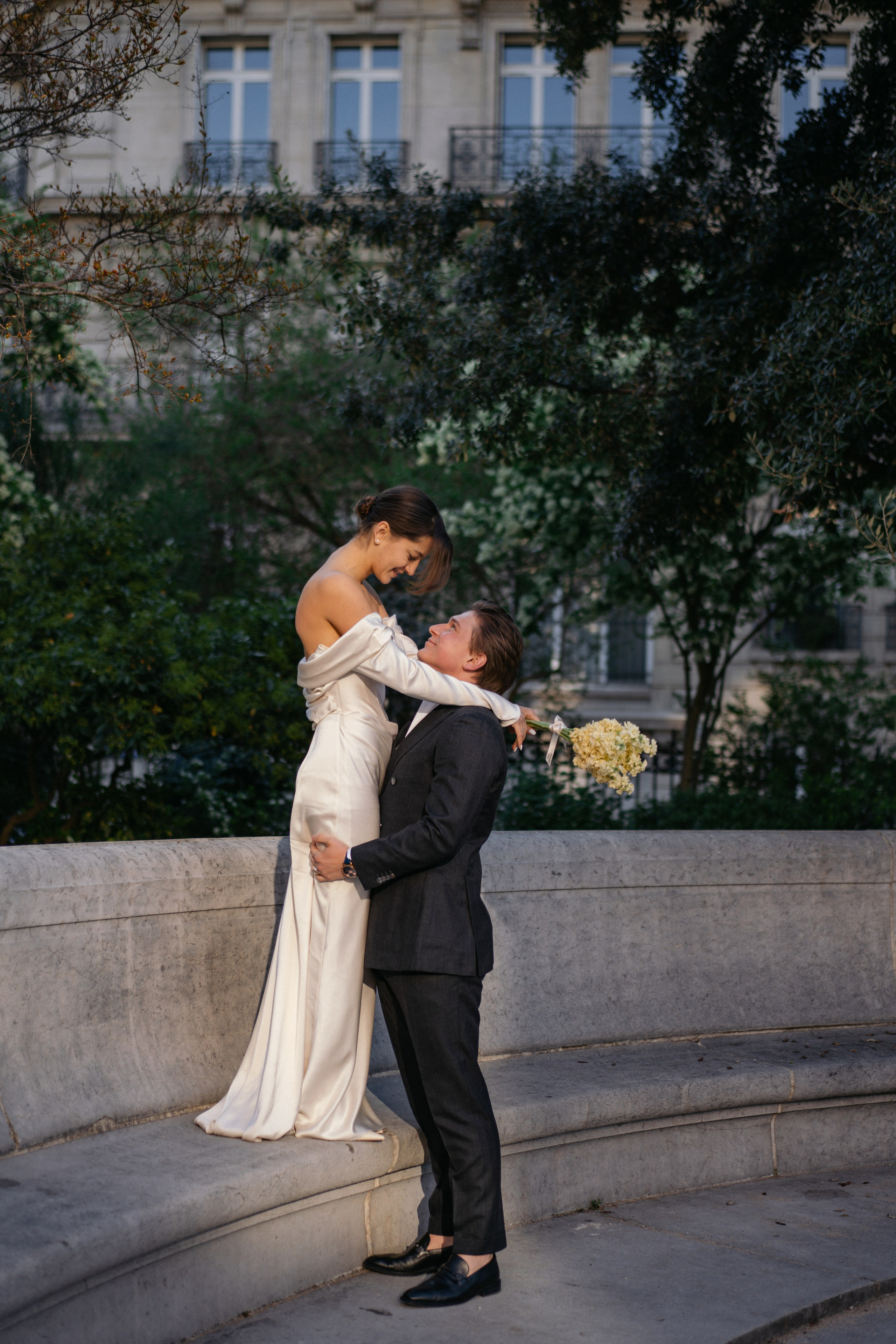 парная фотосессия в Париже, свадьба для двоих